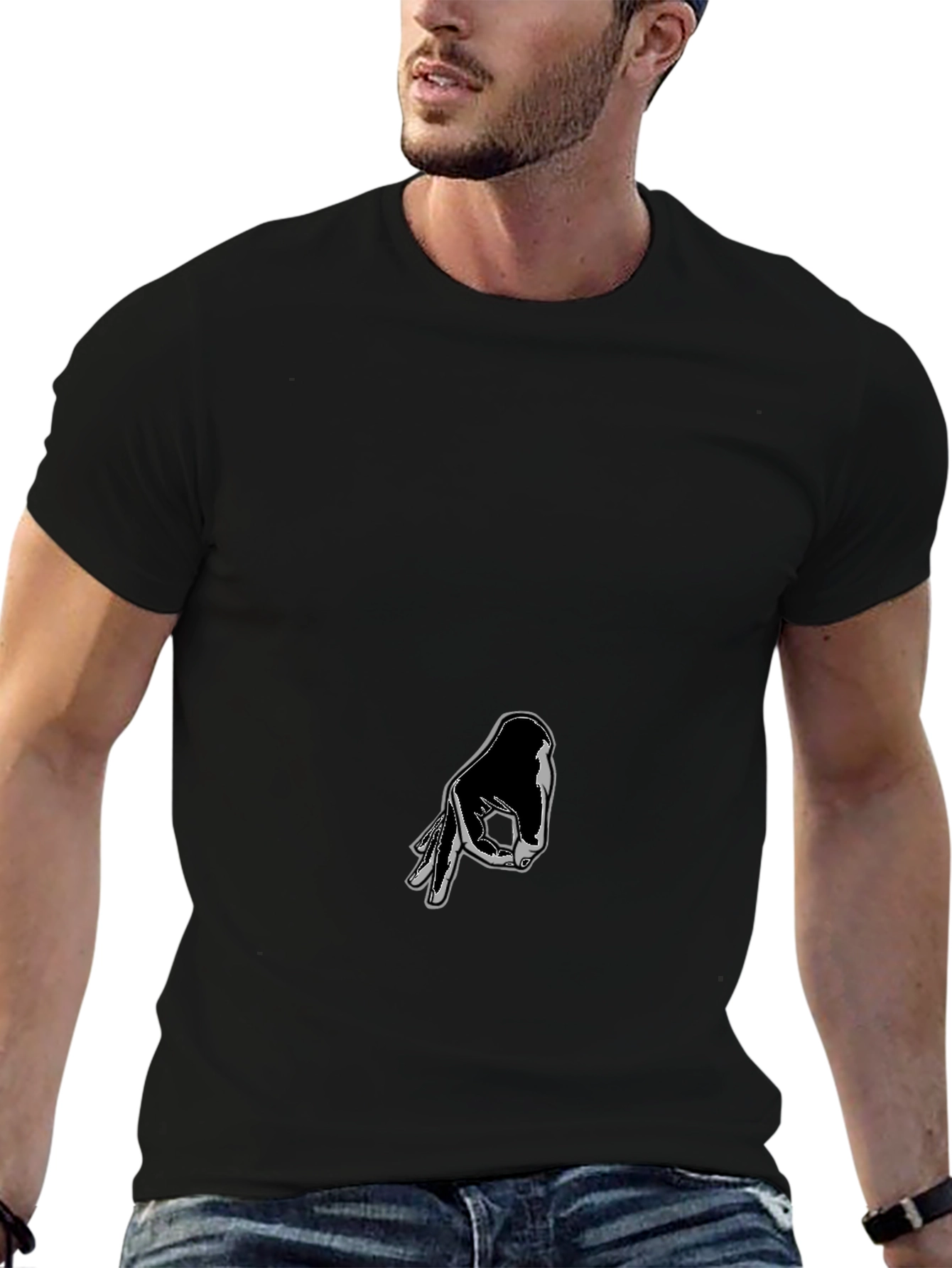 Circle Game Hand Graphic T-Shirt - Gotcha!
