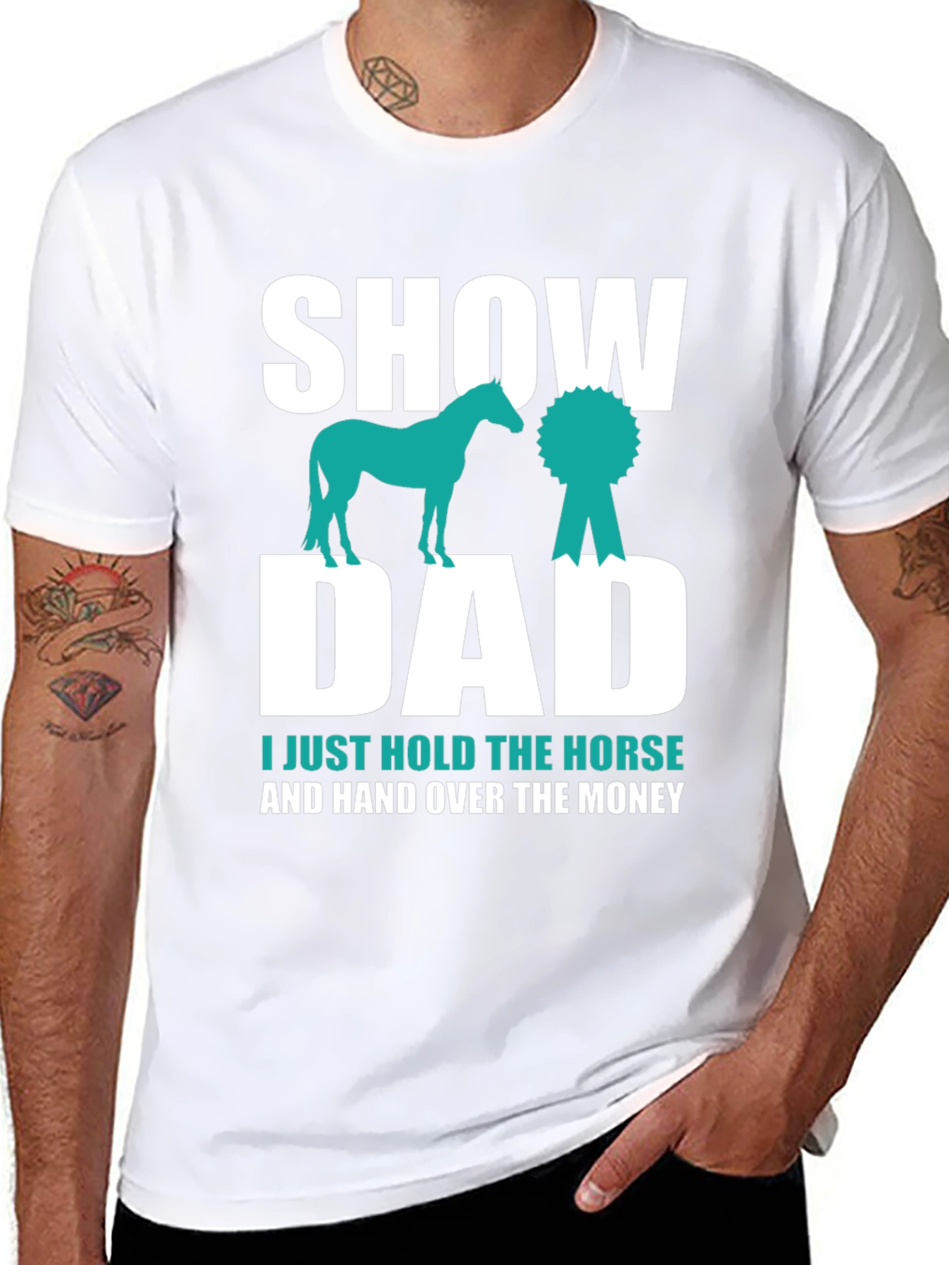 Show Dad T-Shirt - Horse Show Support