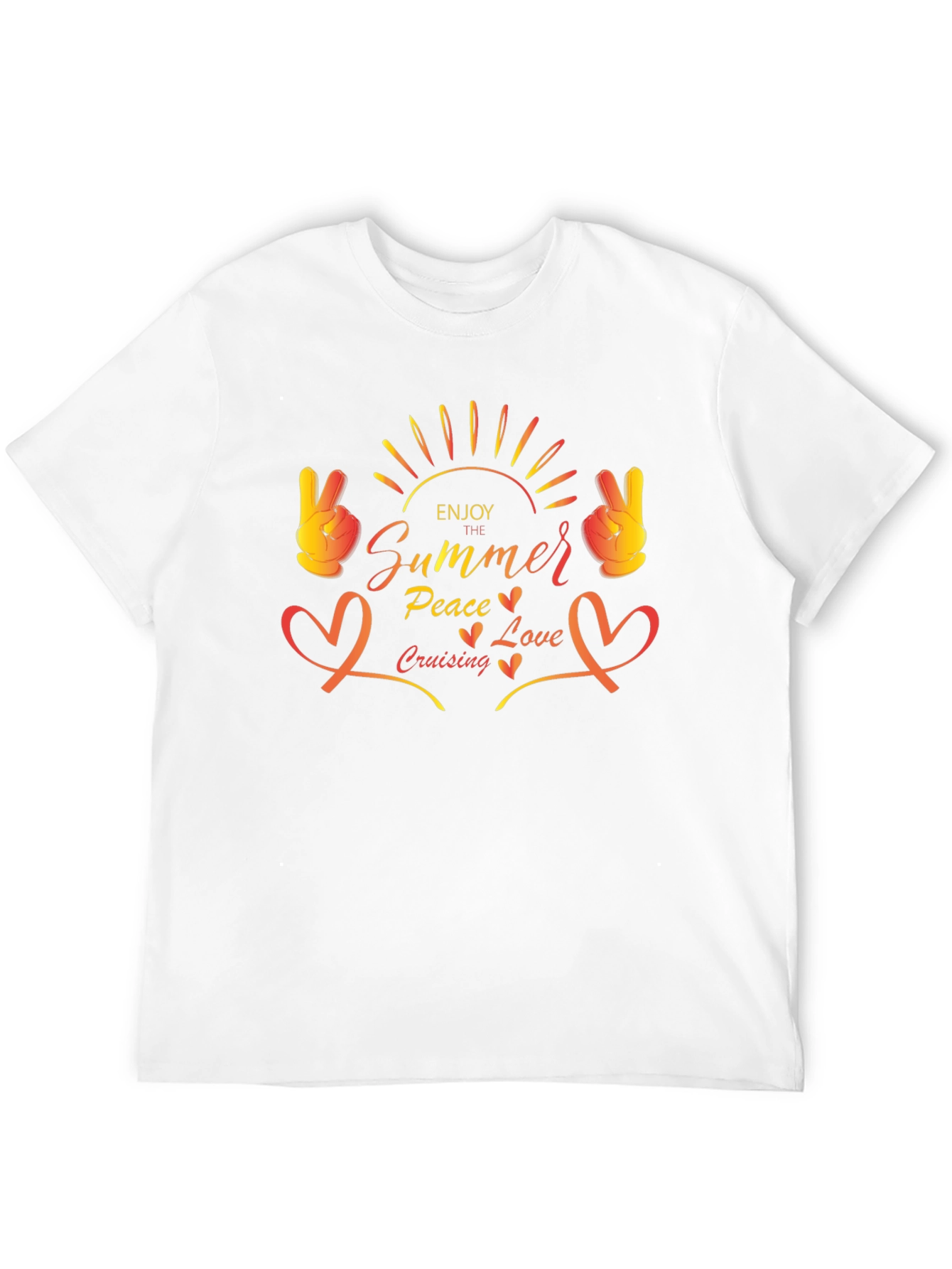 Summer Peace Love Cruising Graphic Tee