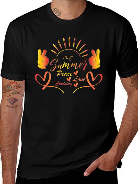 Summer Peace Love Cruising Graphic Tee
