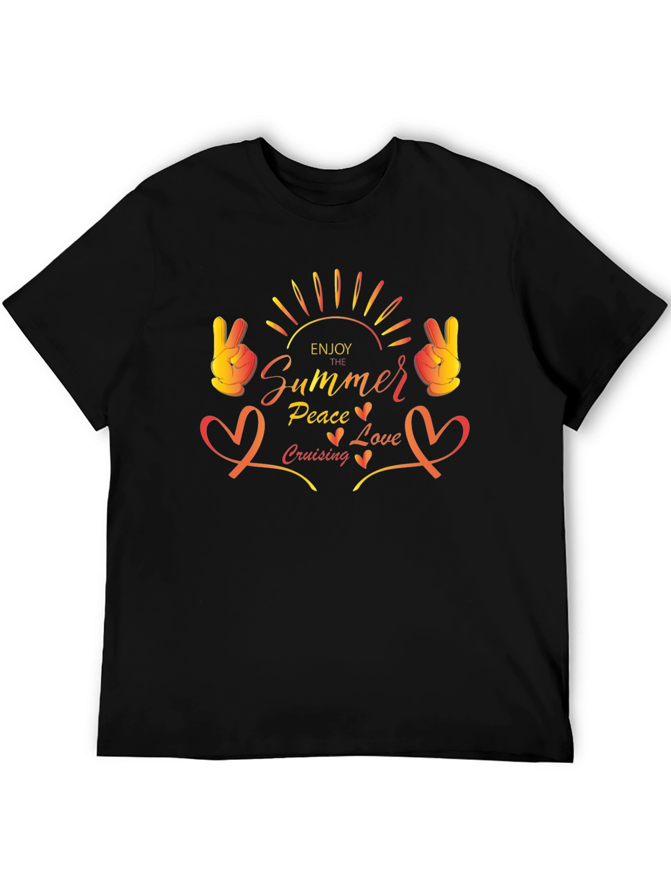Summer Peace Love Cruising Graphic Tee