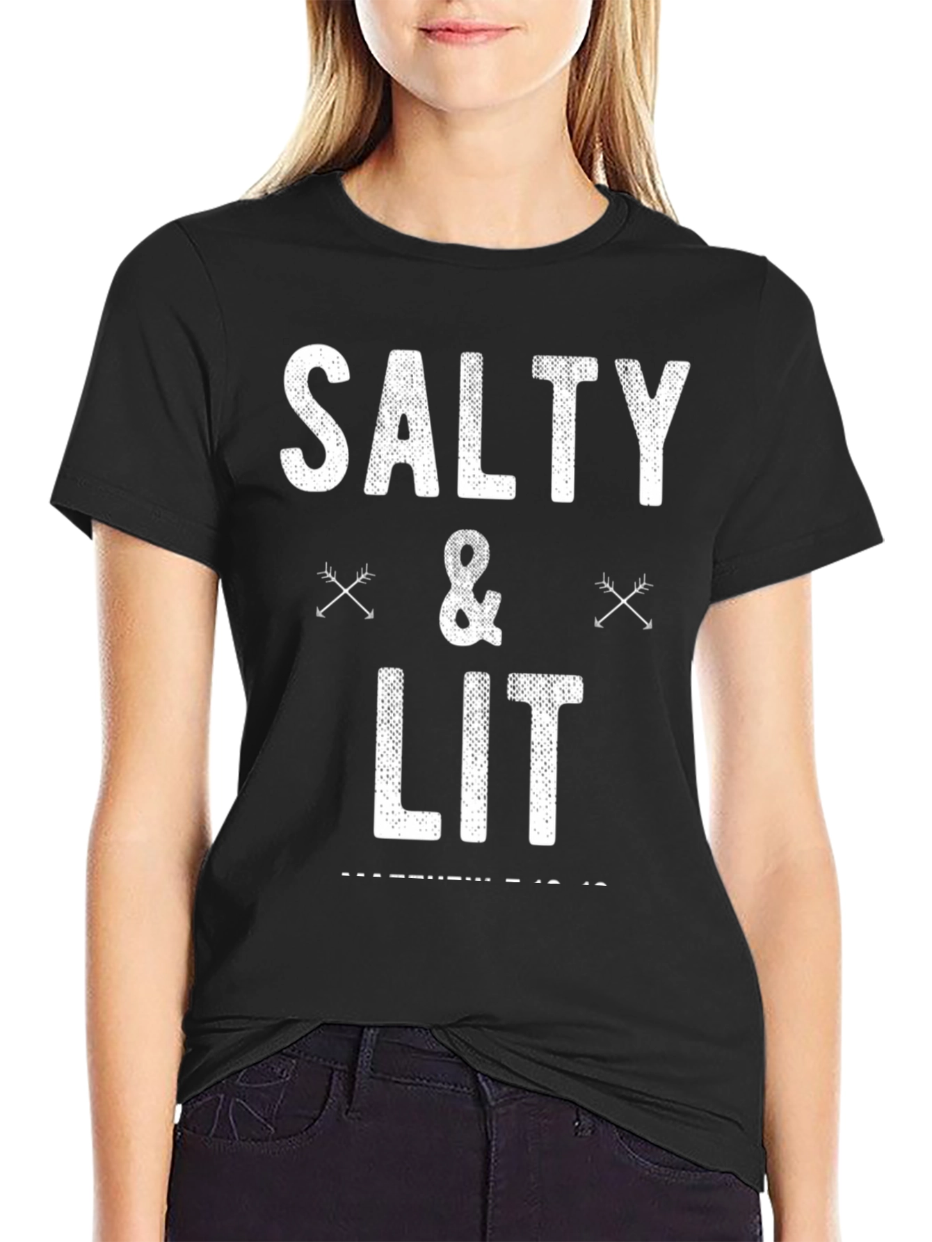 Salty & Lit Graphic Tee - Trendy Casual Wear