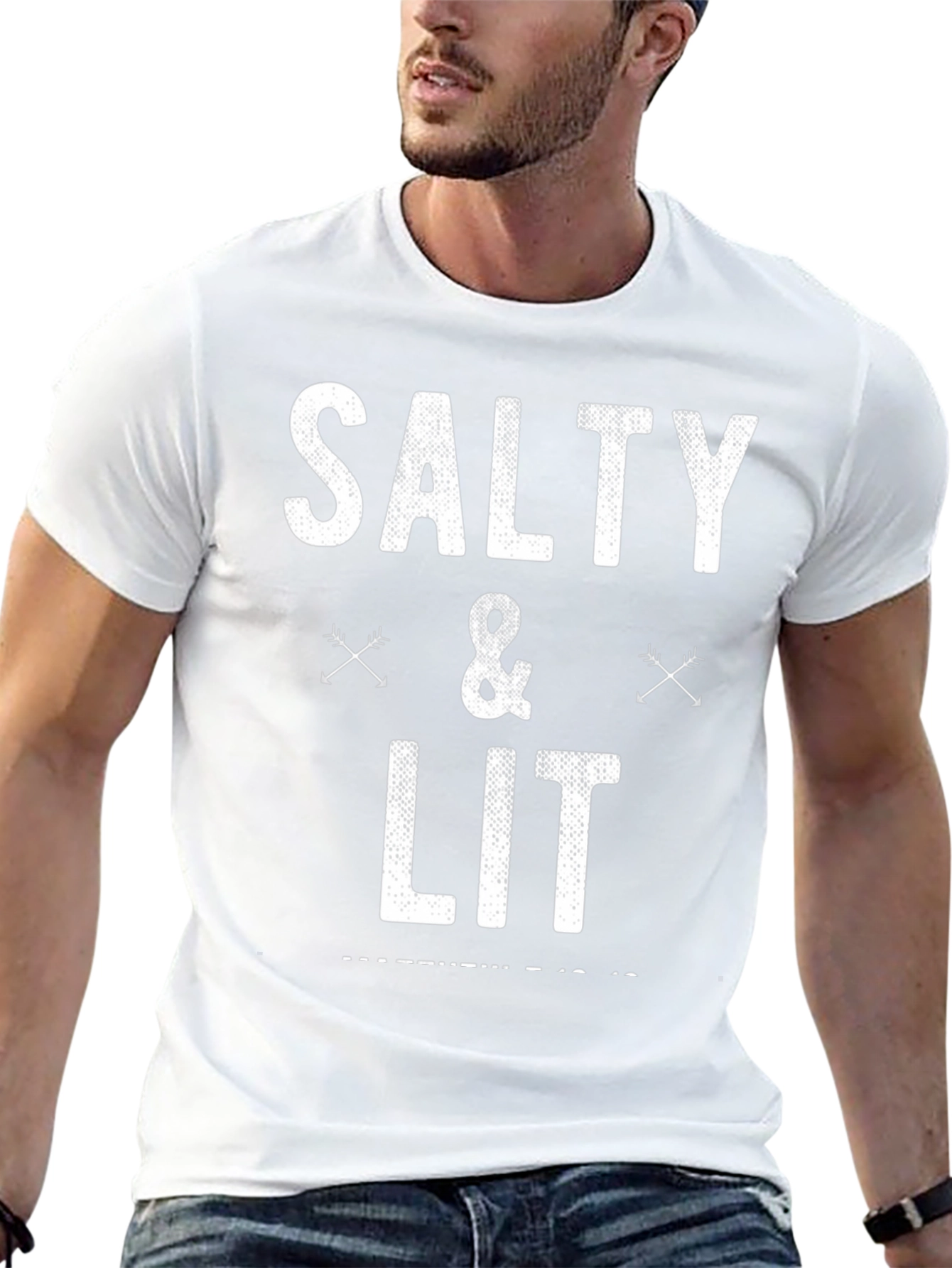 Salty & Lit Graphic Tee - Trendy Casual Wear