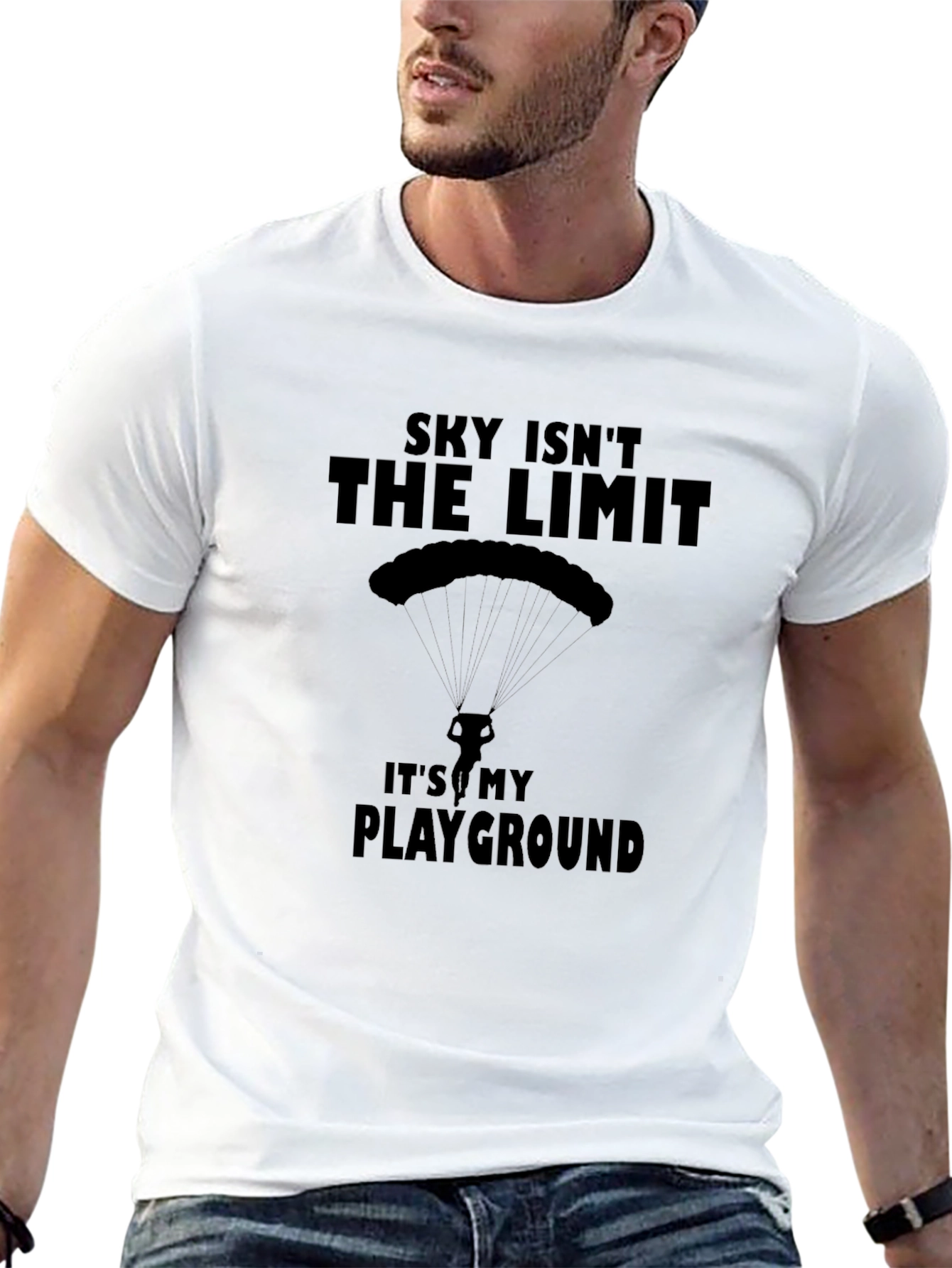 Sky Isnt the Limit T-Shirt - Playground Parachute Design