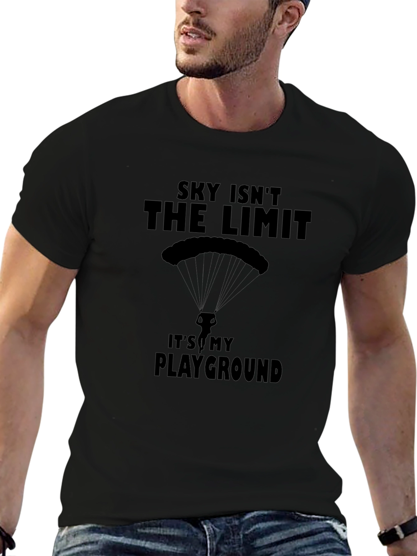 Sky Isnt the Limit T-Shirt - Playground Parachute Design