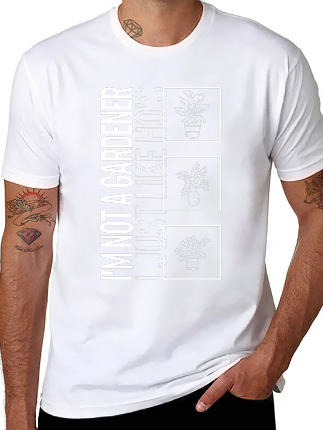 Gardener Humor Graphic T-Shirt - Just Like Hos
