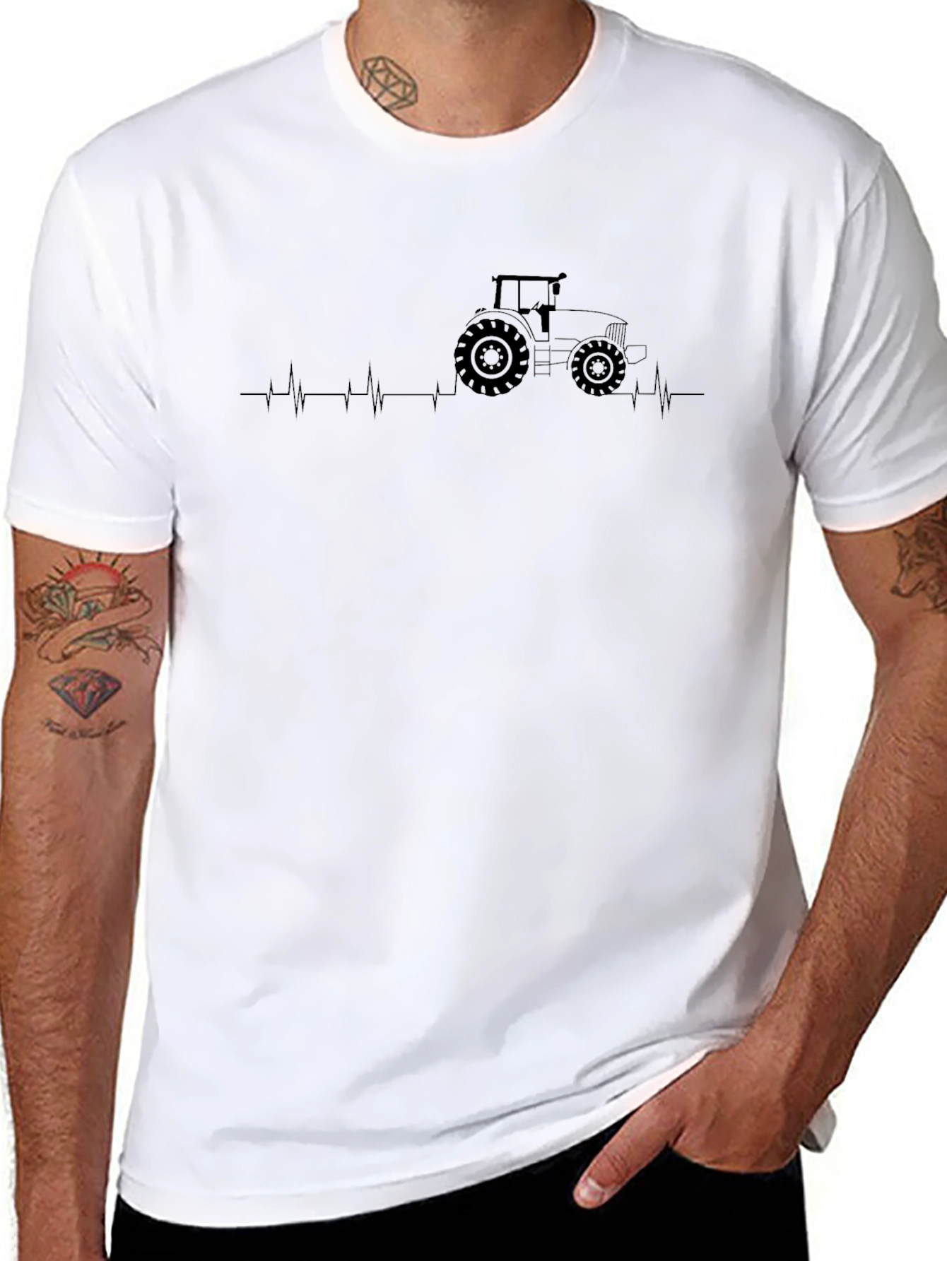 Tractor Heartbeat T-Shirt - Farm Life