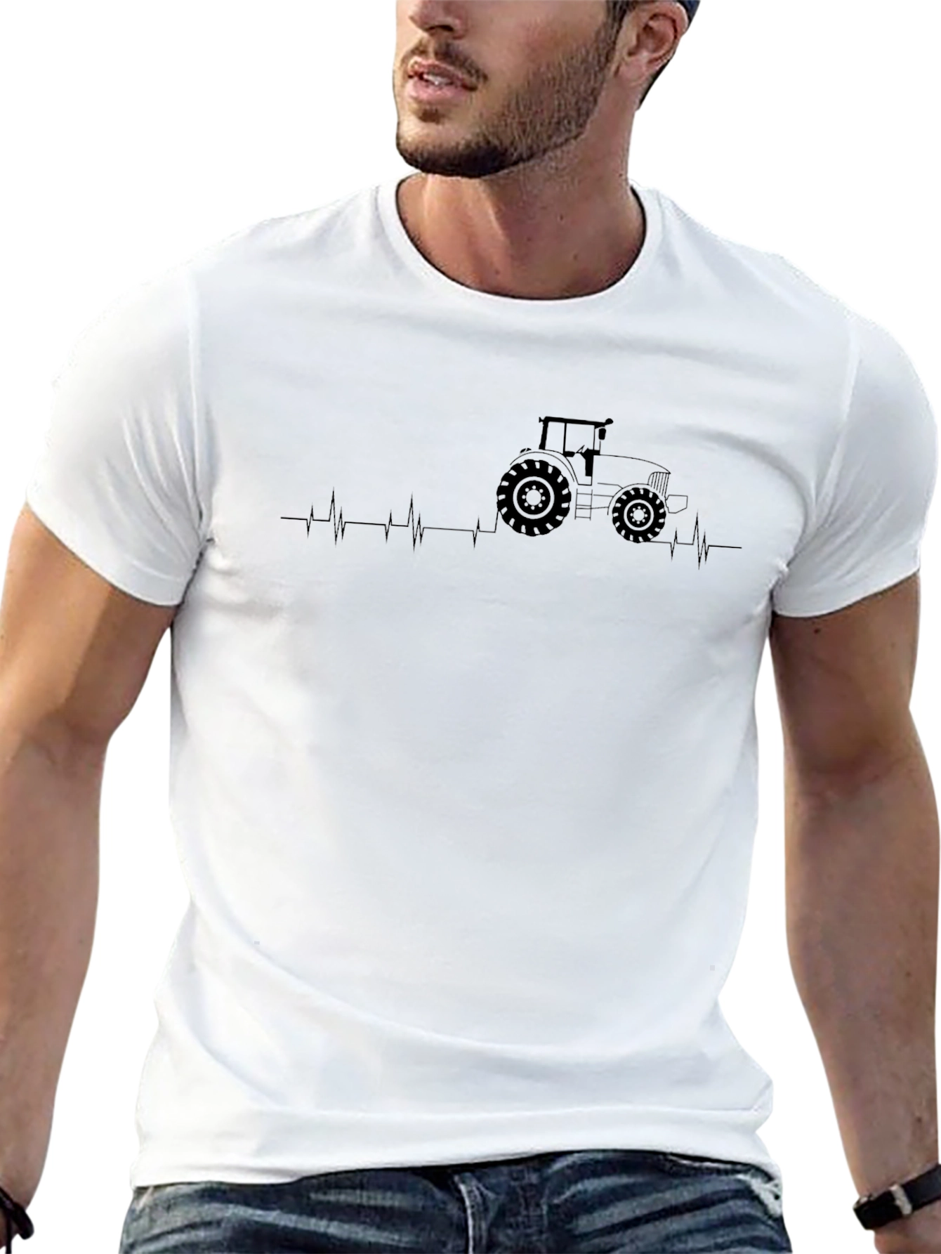 Tractor Heartbeat T-Shirt - Farm Life