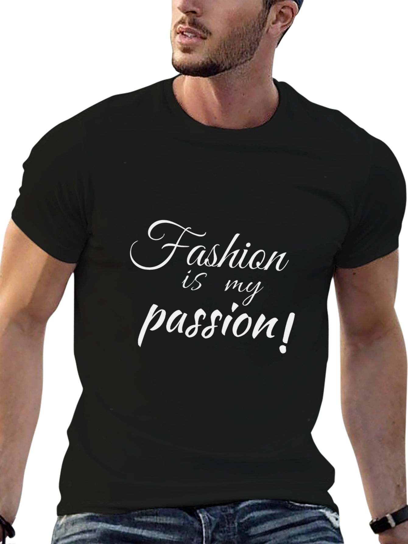 Fashion is my Passion T-Shirt - Stylish Black Tee