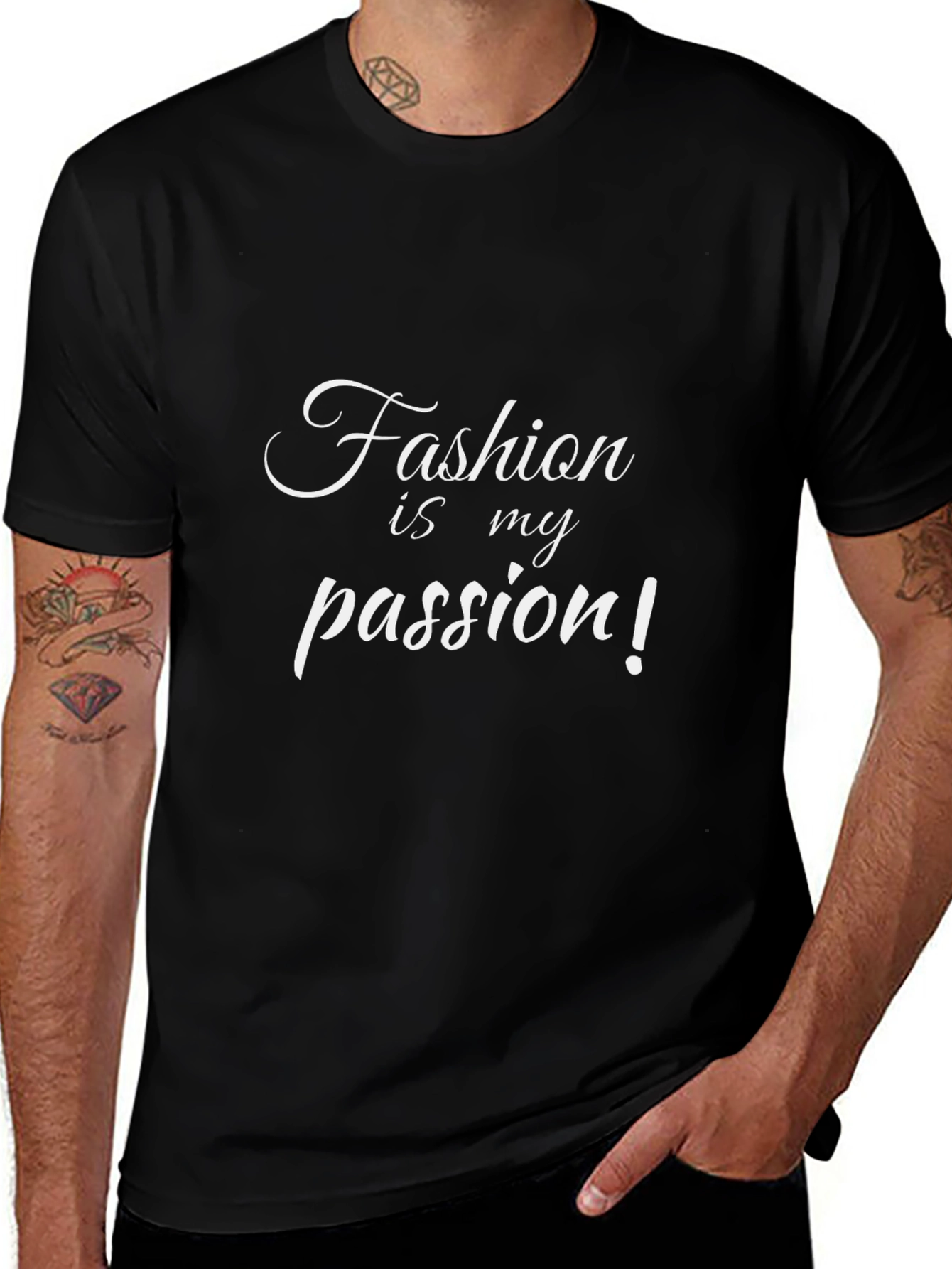 Fashion is my Passion T-Shirt - Stylish Black Tee