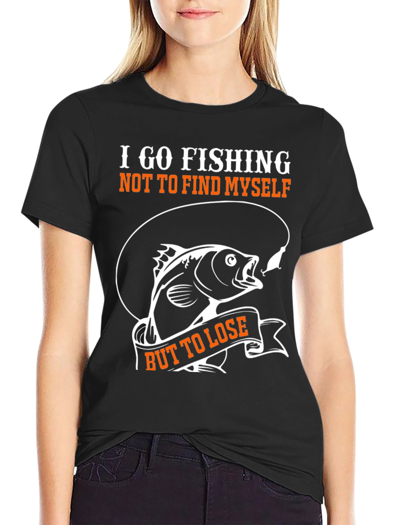 Fishing T-Shirt: I Go Fishing But to Lose Tee