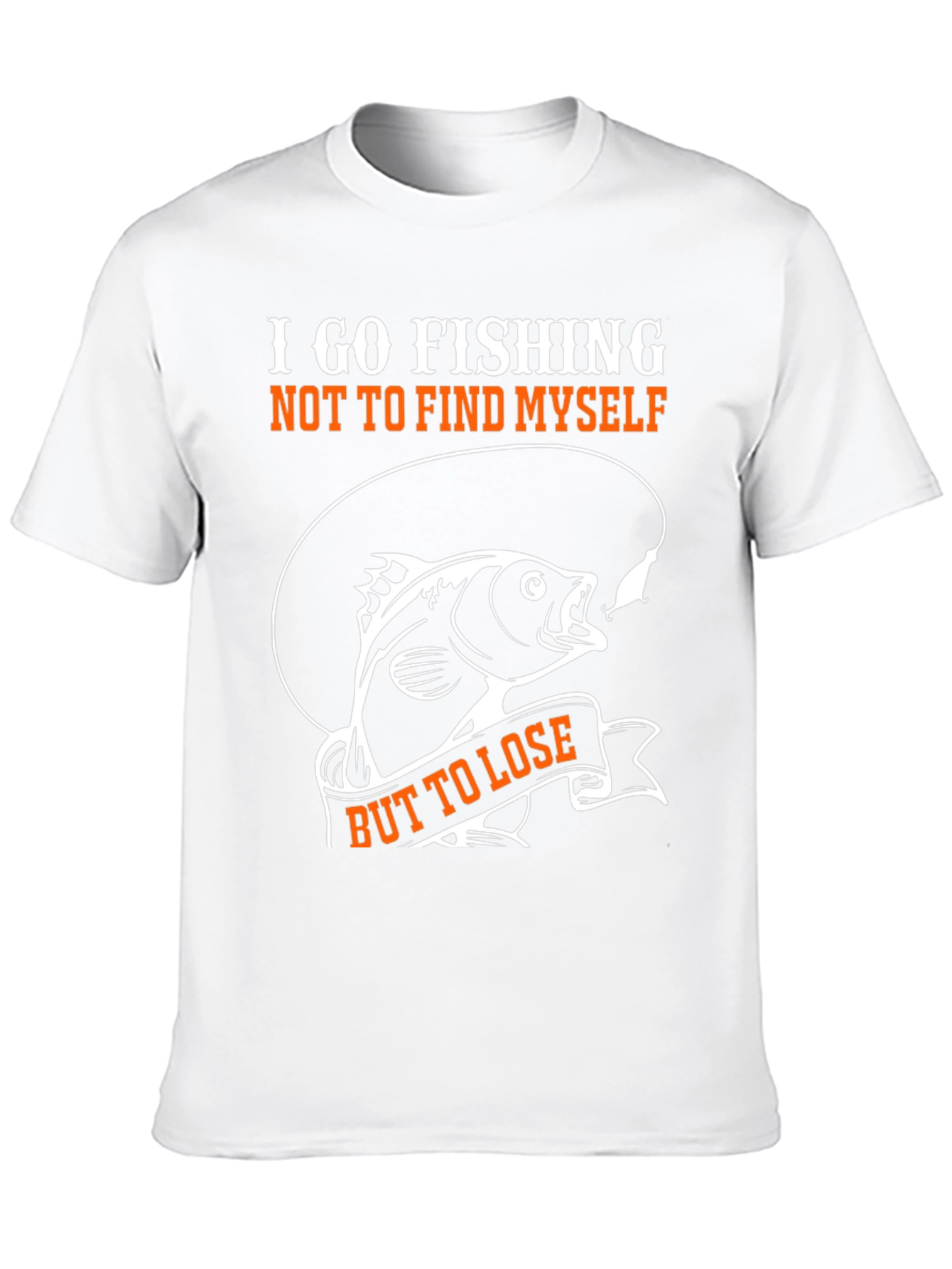 Fishing T-Shirt: I Go Fishing But to Lose Tee