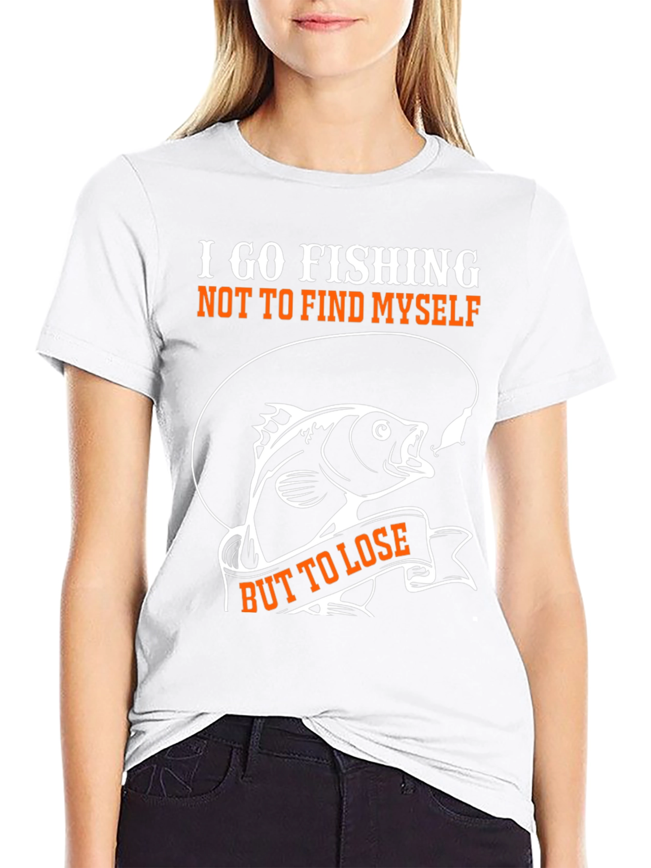 Fishing T-Shirt: I Go Fishing But to Lose Tee