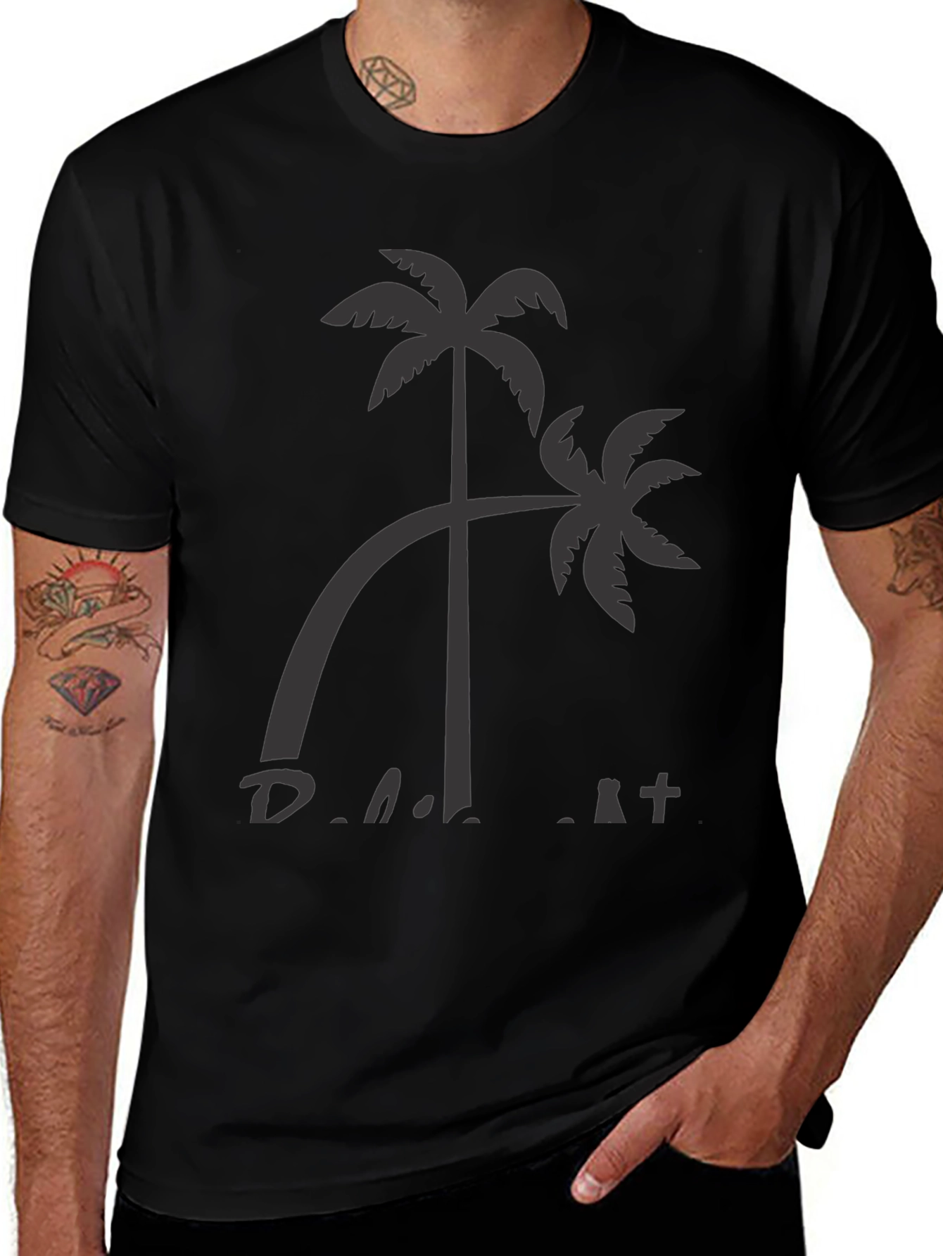Palm Tree Graphic Tee - Casual Comfort Shirt