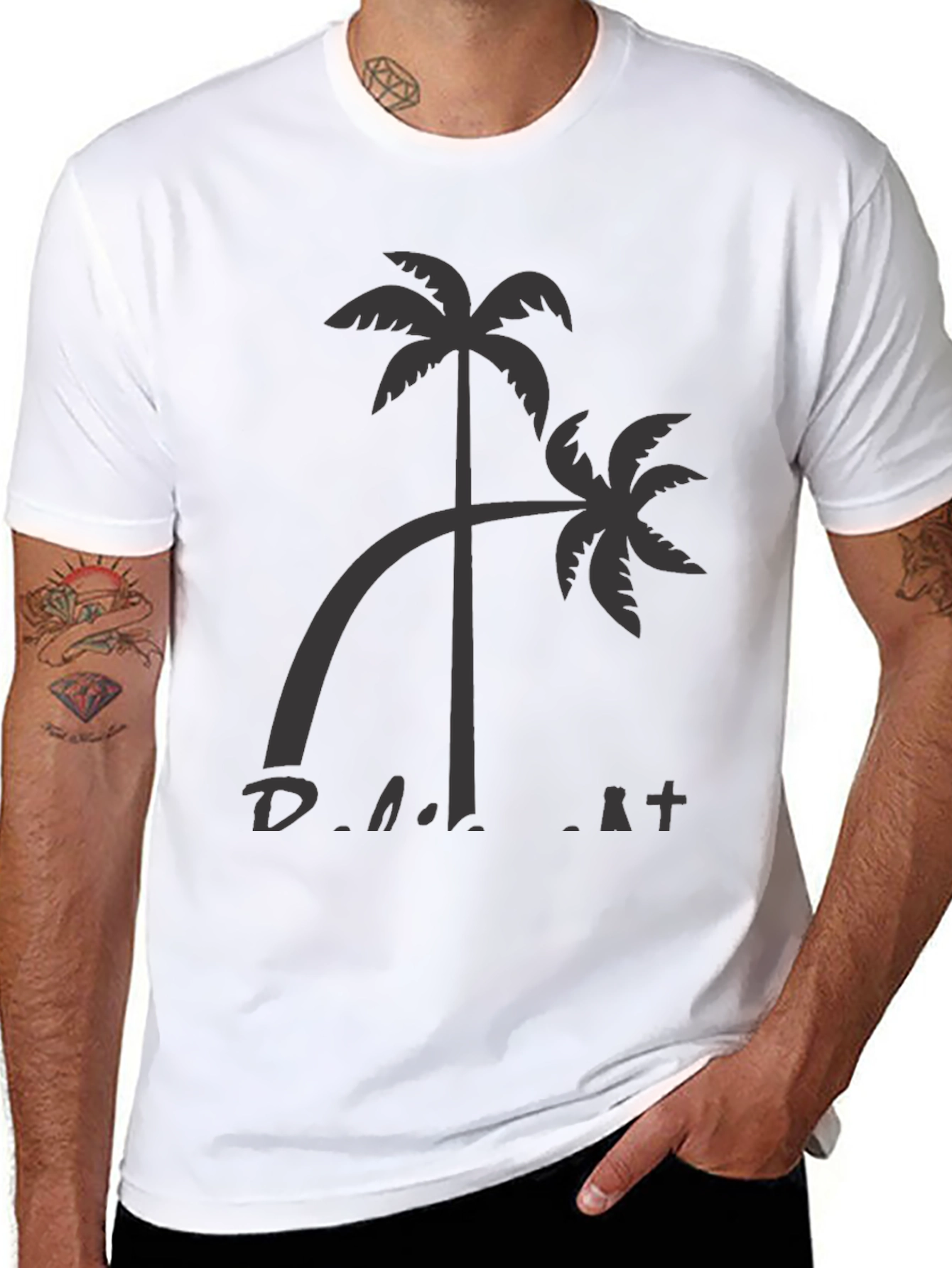 Palm Tree Graphic Tee - Casual Comfort Shirt
