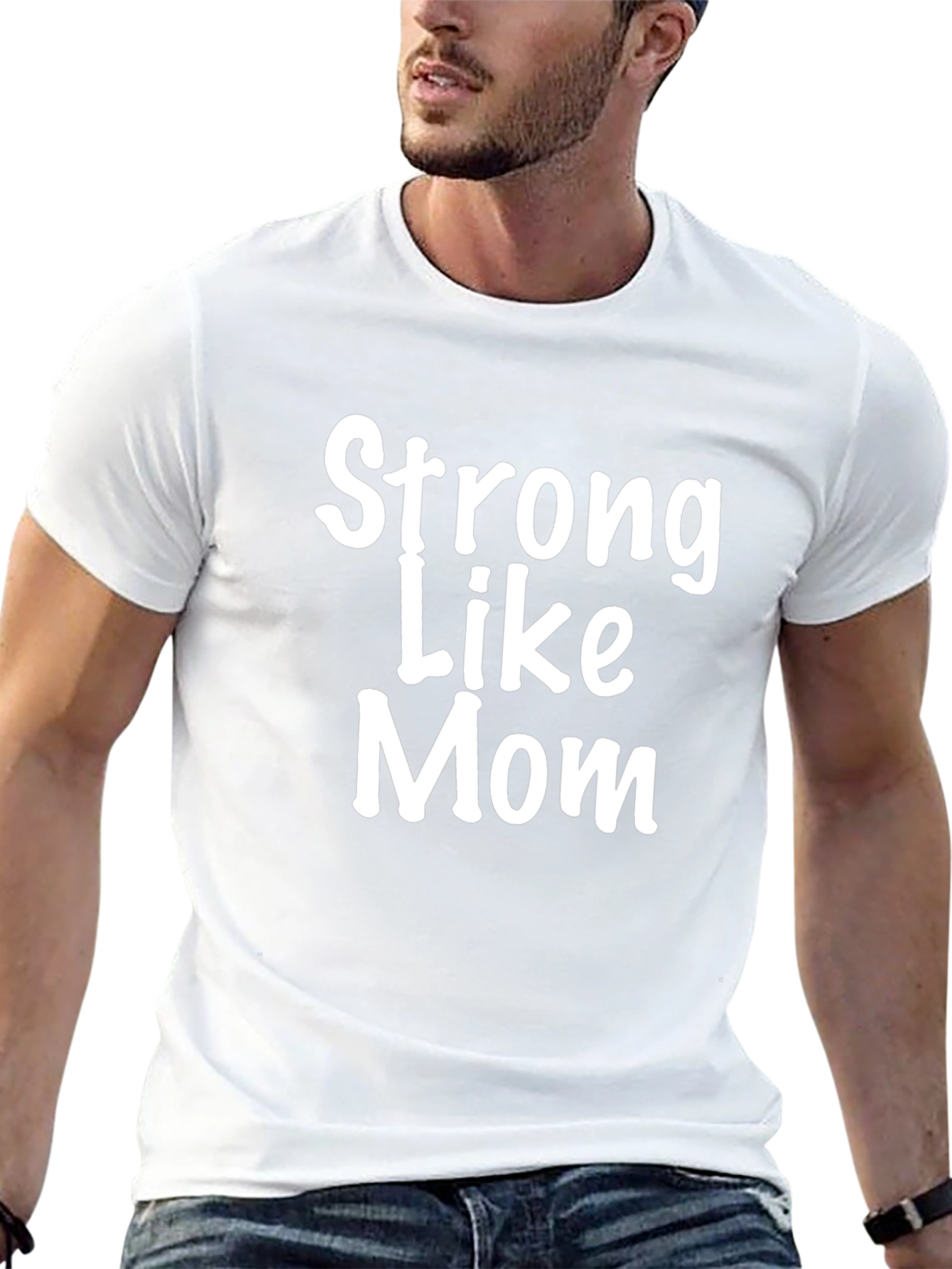 Strong Like Mom Black T-Shirt