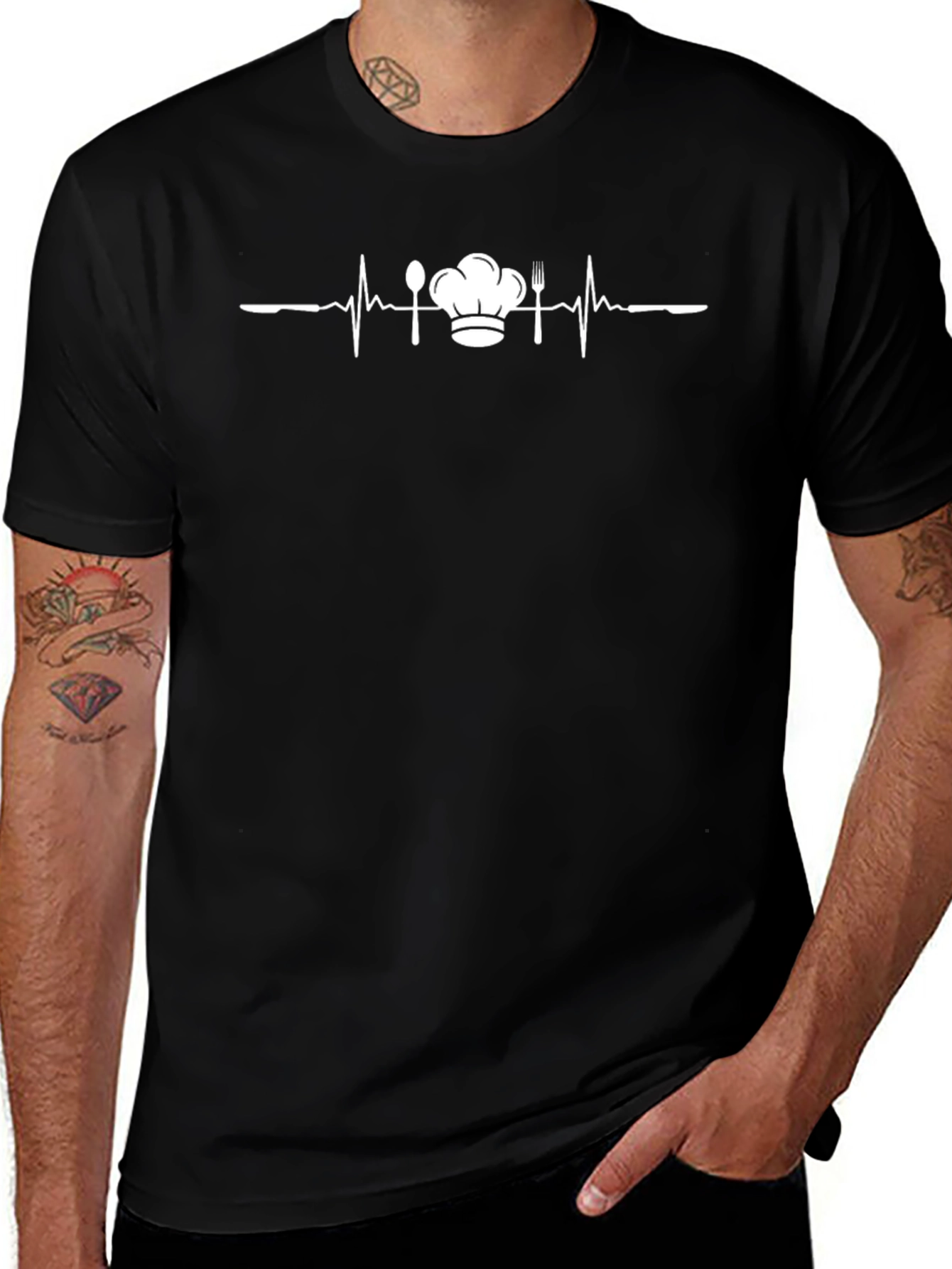 Chefs Heartbeat T-Shirt - Culinary Passion Tee