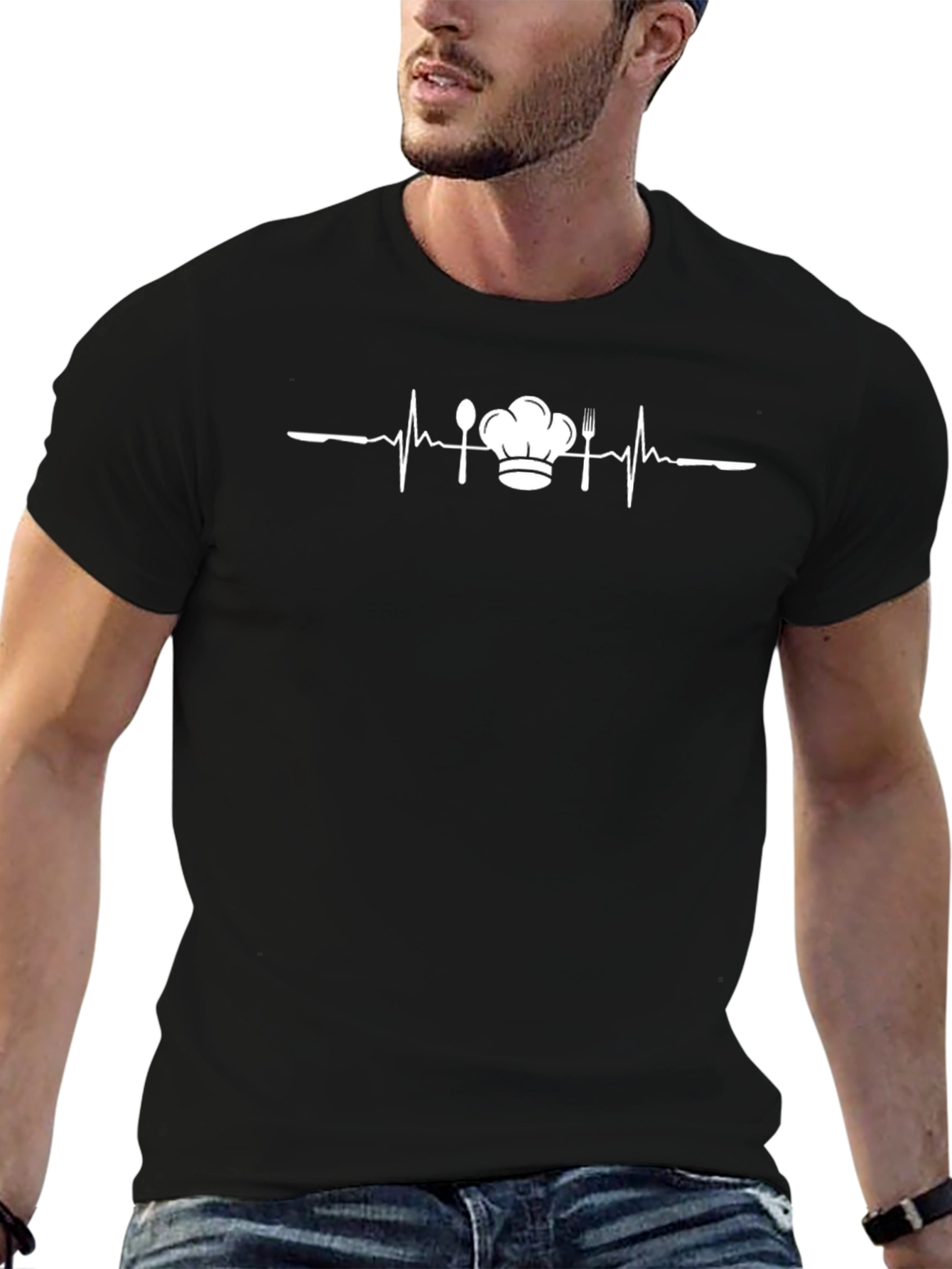 Chefs Heartbeat T-Shirt - Culinary Passion Tee