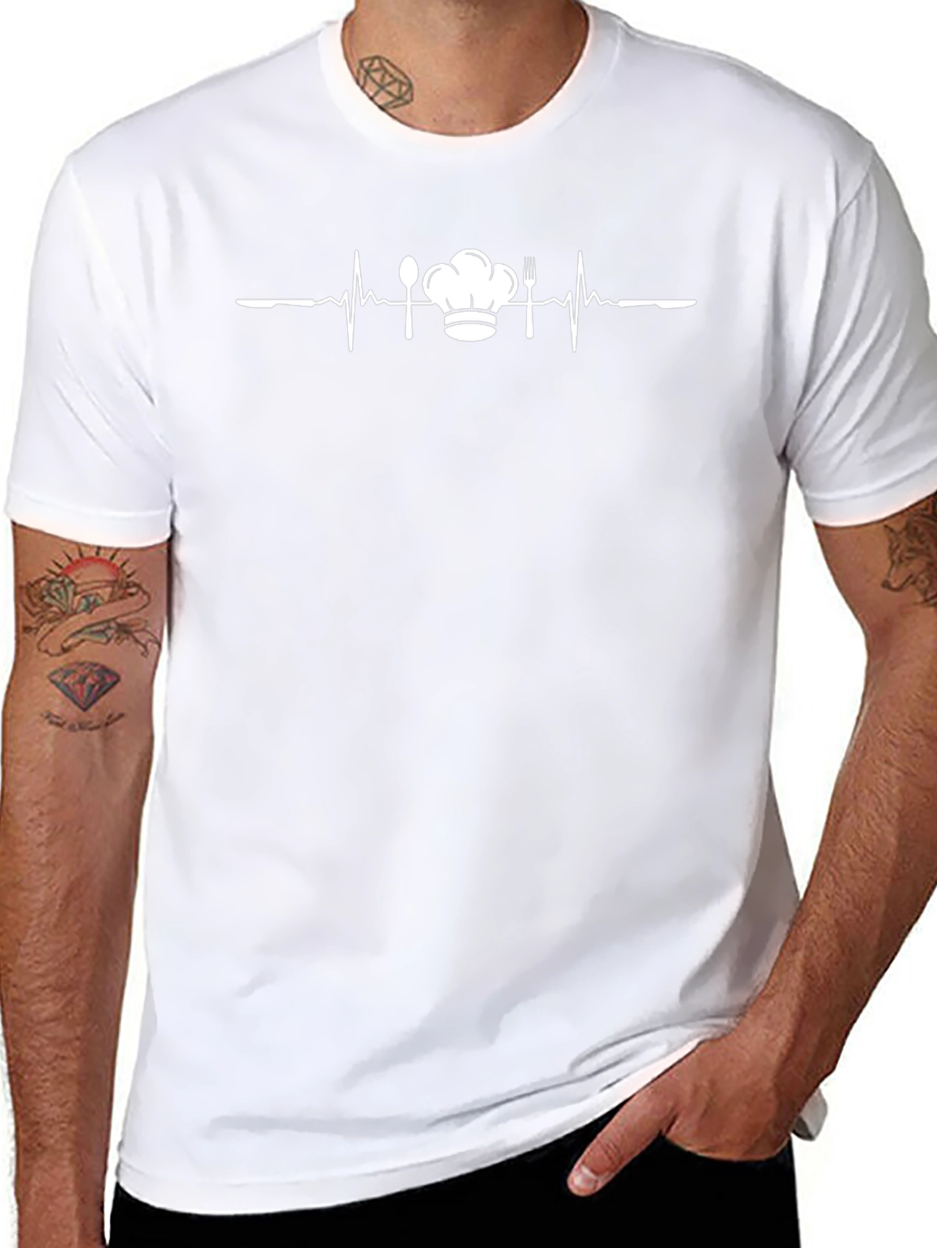 Chefs Heartbeat T-Shirt - Culinary Passion Tee