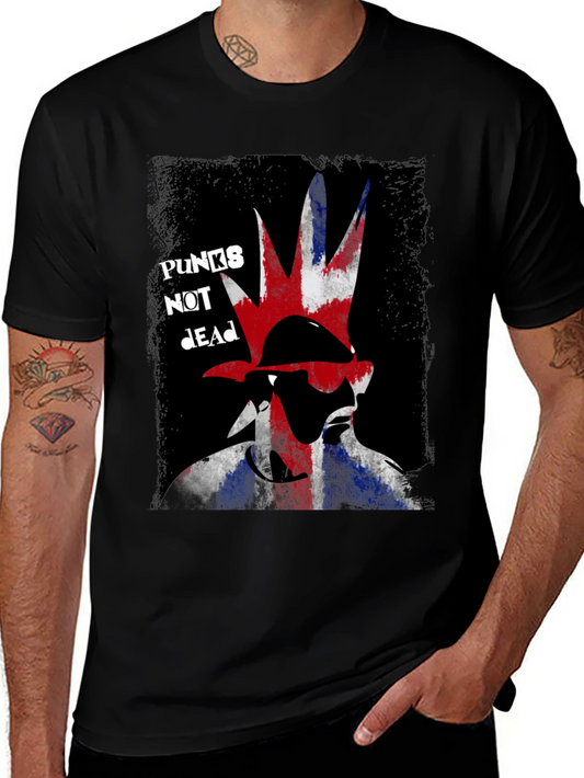 Punks Not Dead Union Jack T-Shirt - Rock & Roll Tee