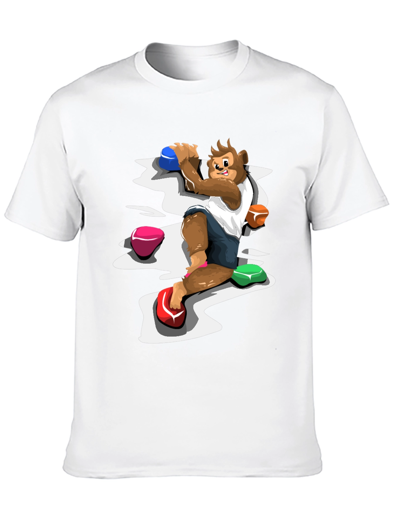 Monkey Climber Graphic Tee - Black Cotton Blend