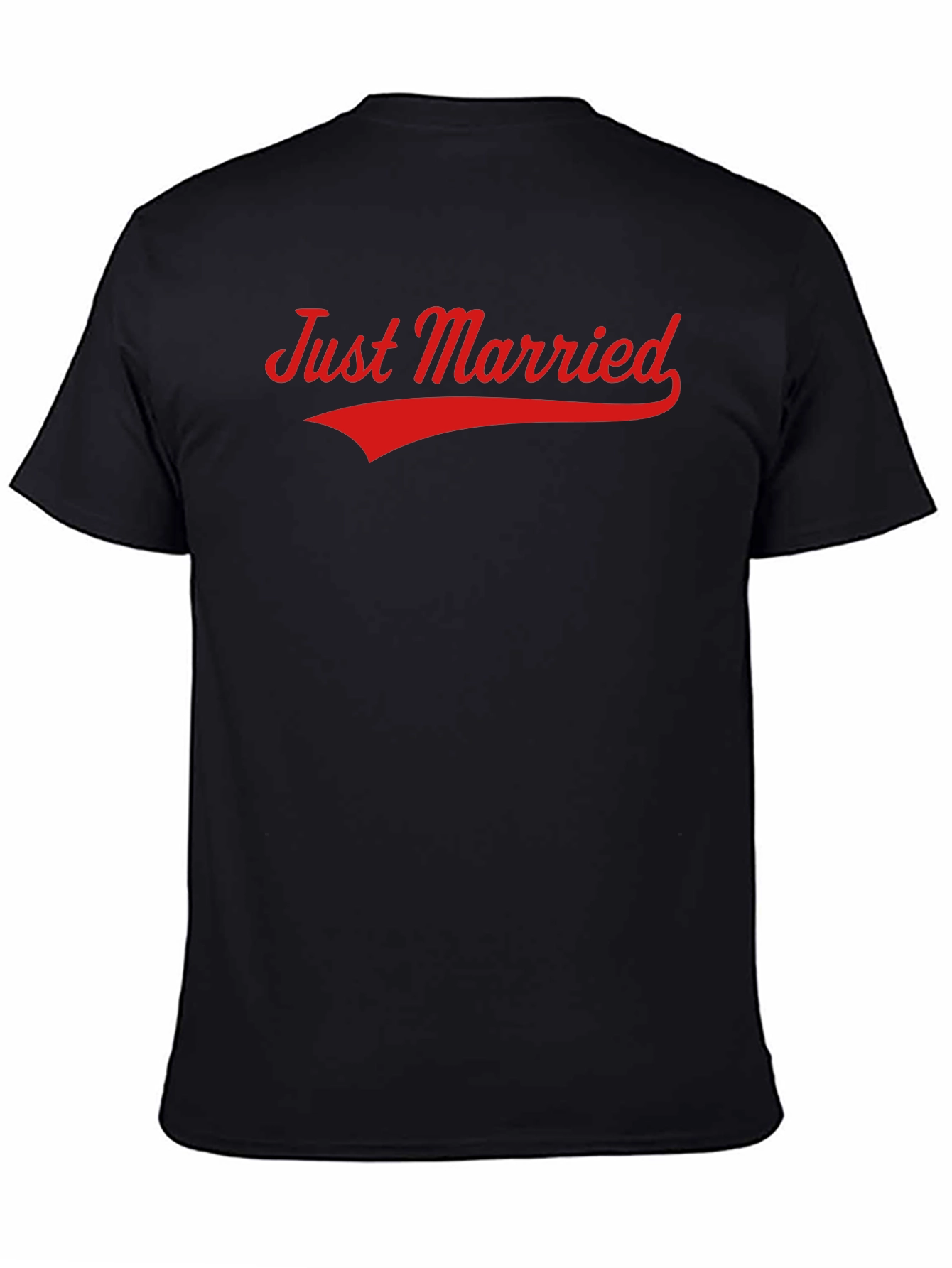 Just Married Graphic Tee - Black