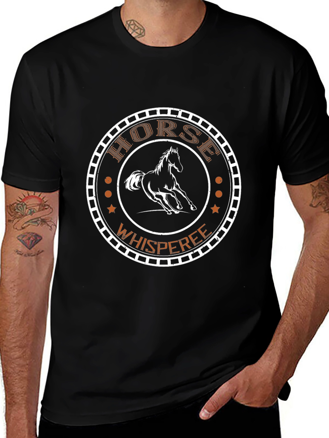 Horse Whisperer Graphic Tee - Black