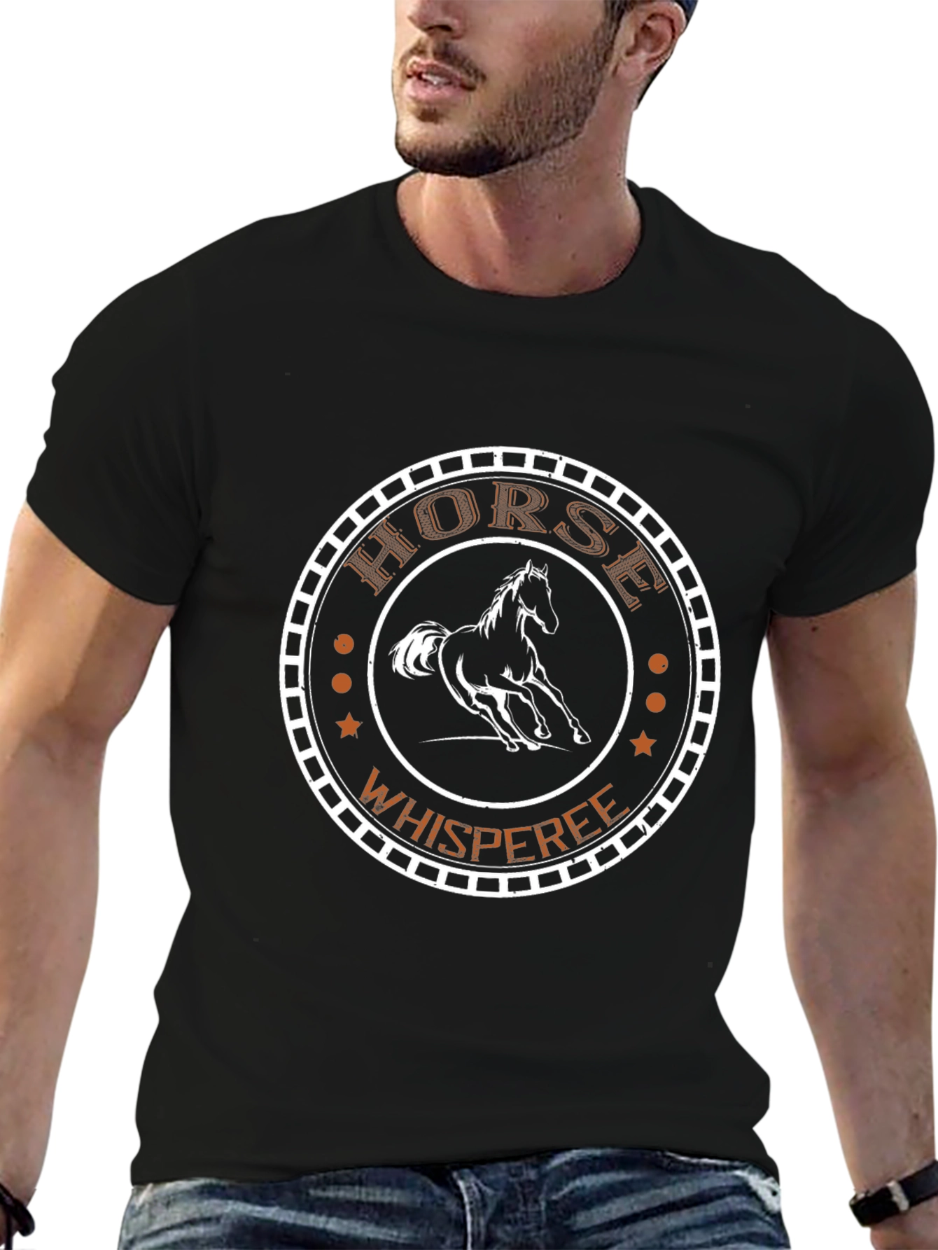 Horse Whisperer Graphic Tee - Black