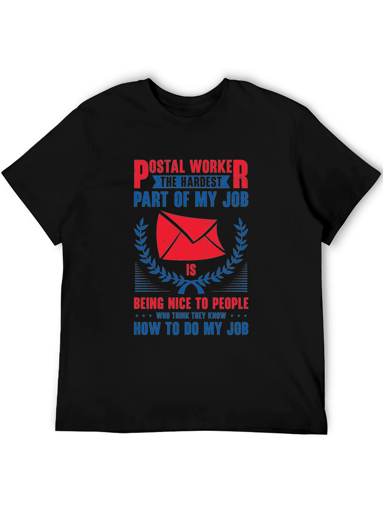 Postal Worker Novelty Graphic T-Shirt