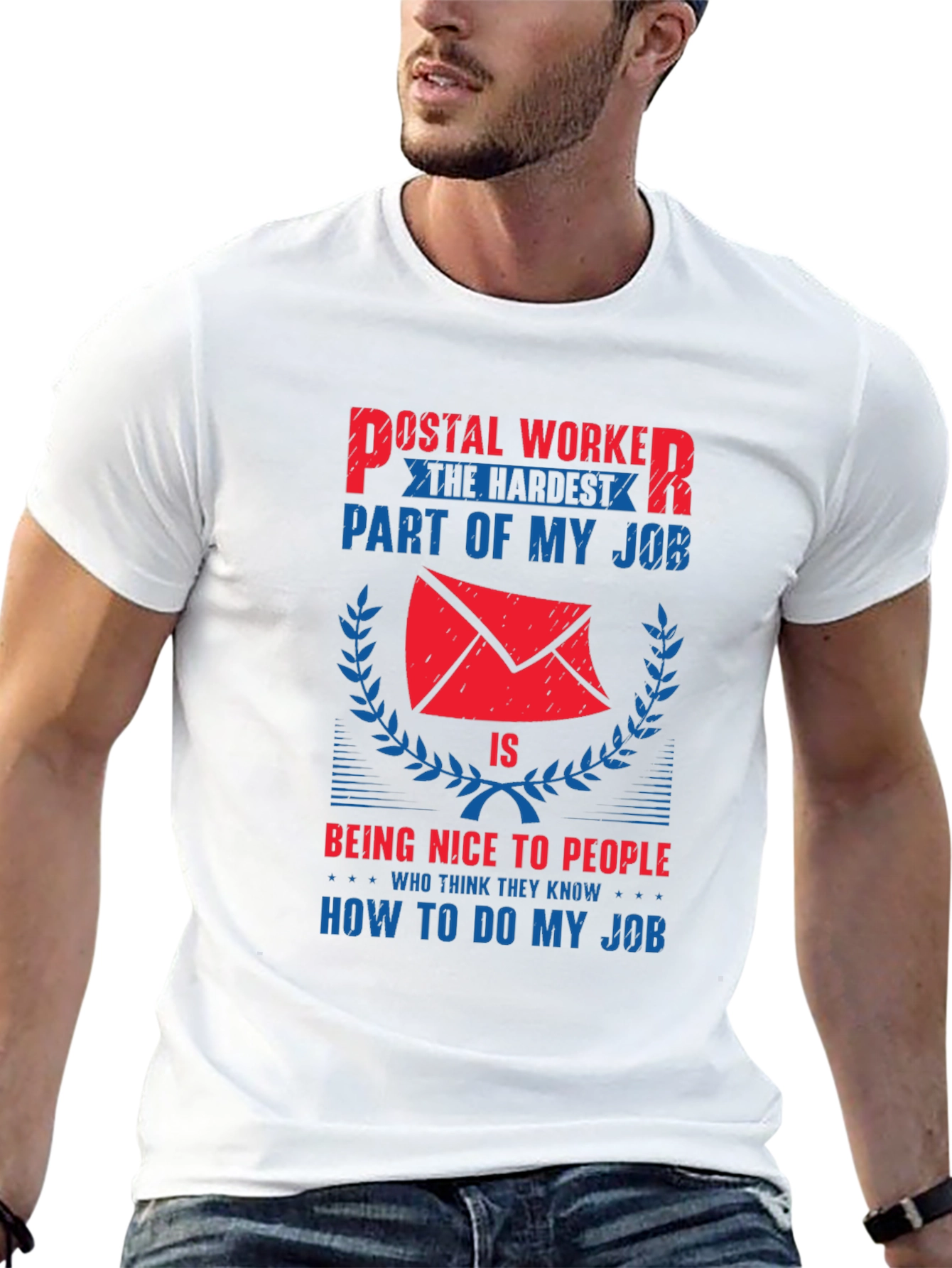 Postal Worker Novelty Graphic T-Shirt