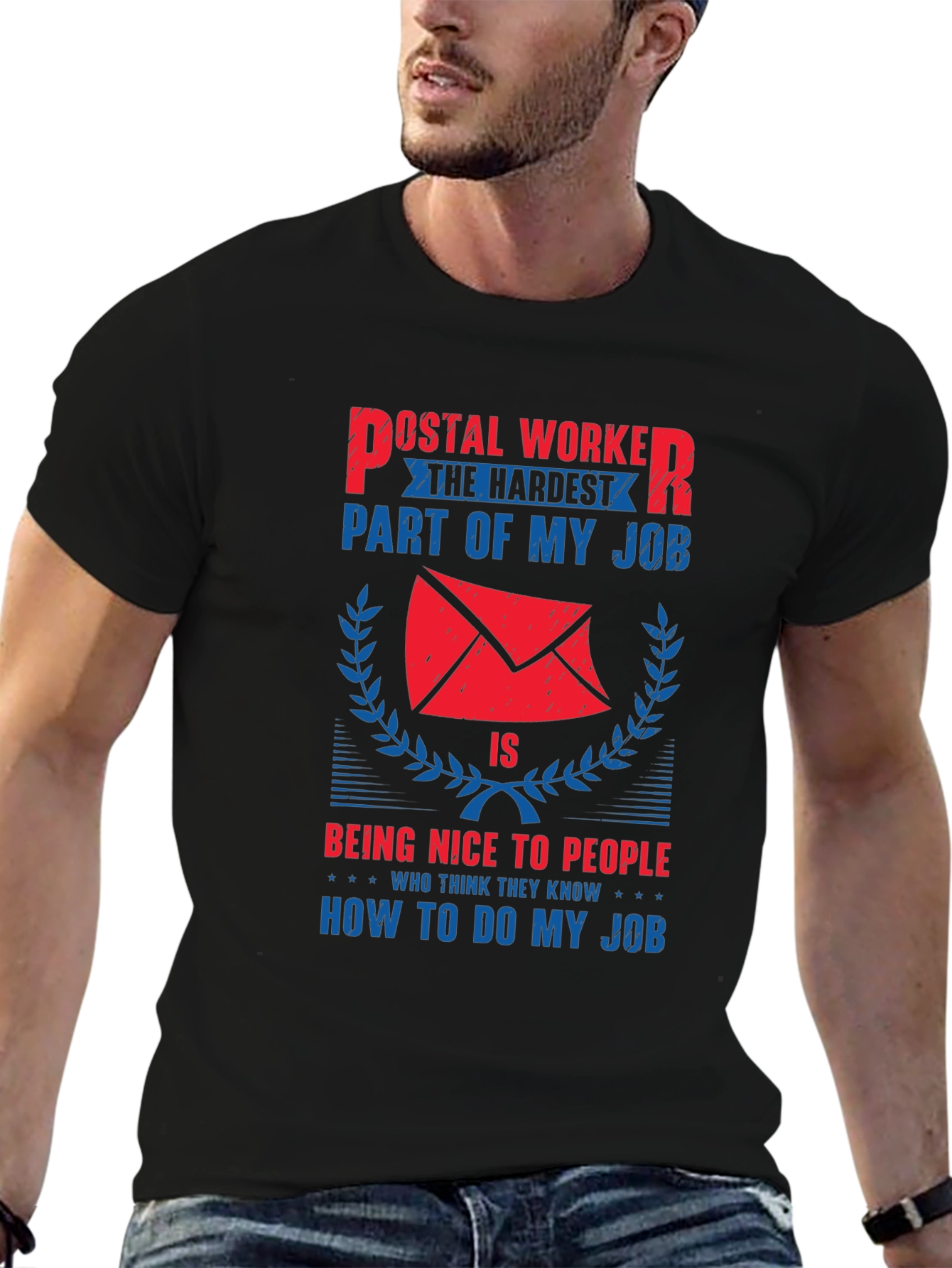 Postal Worker Novelty Graphic T-Shirt