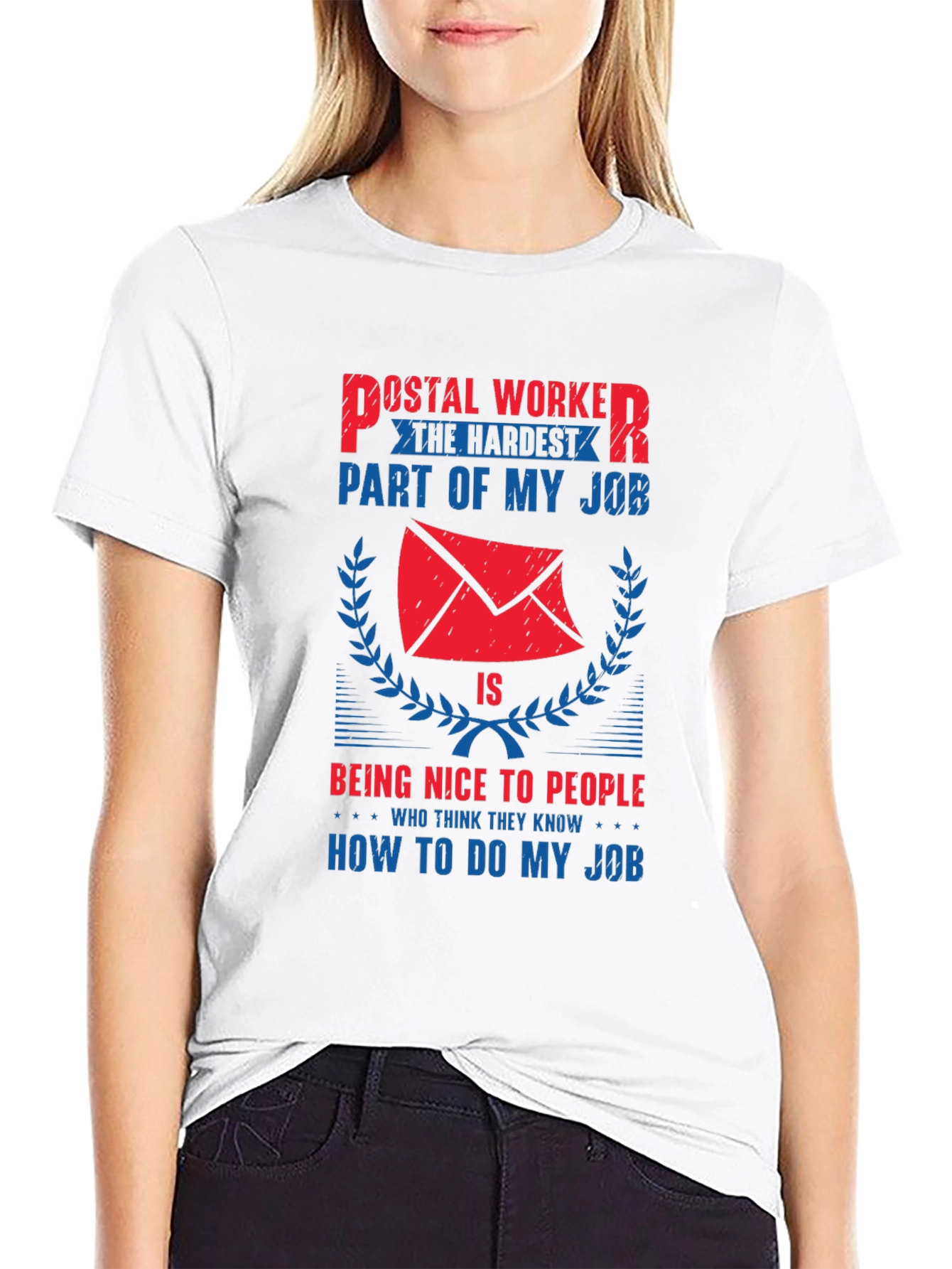 Postal Worker Novelty Graphic T-Shirt