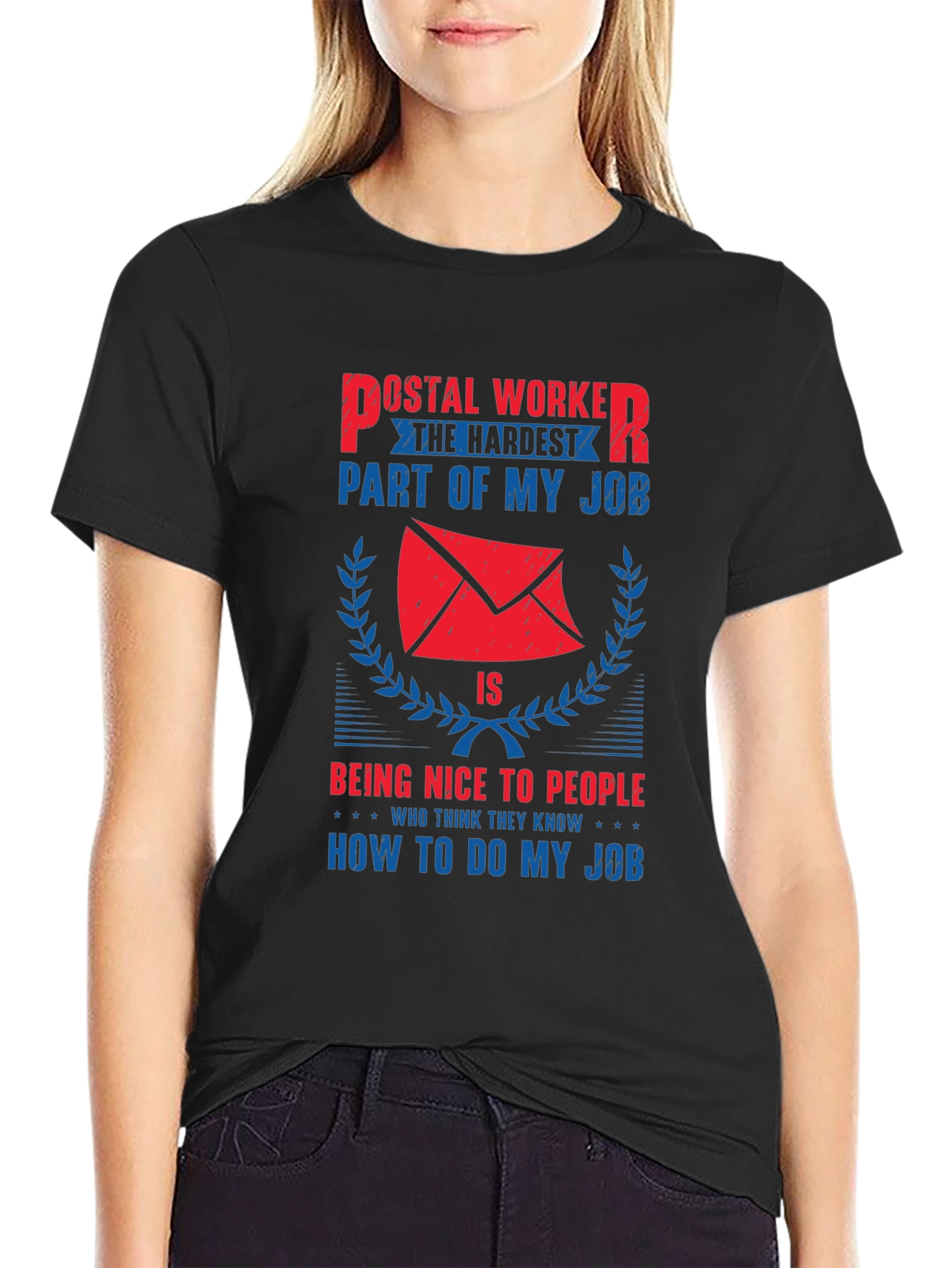 Postal Worker Novelty Graphic T-Shirt