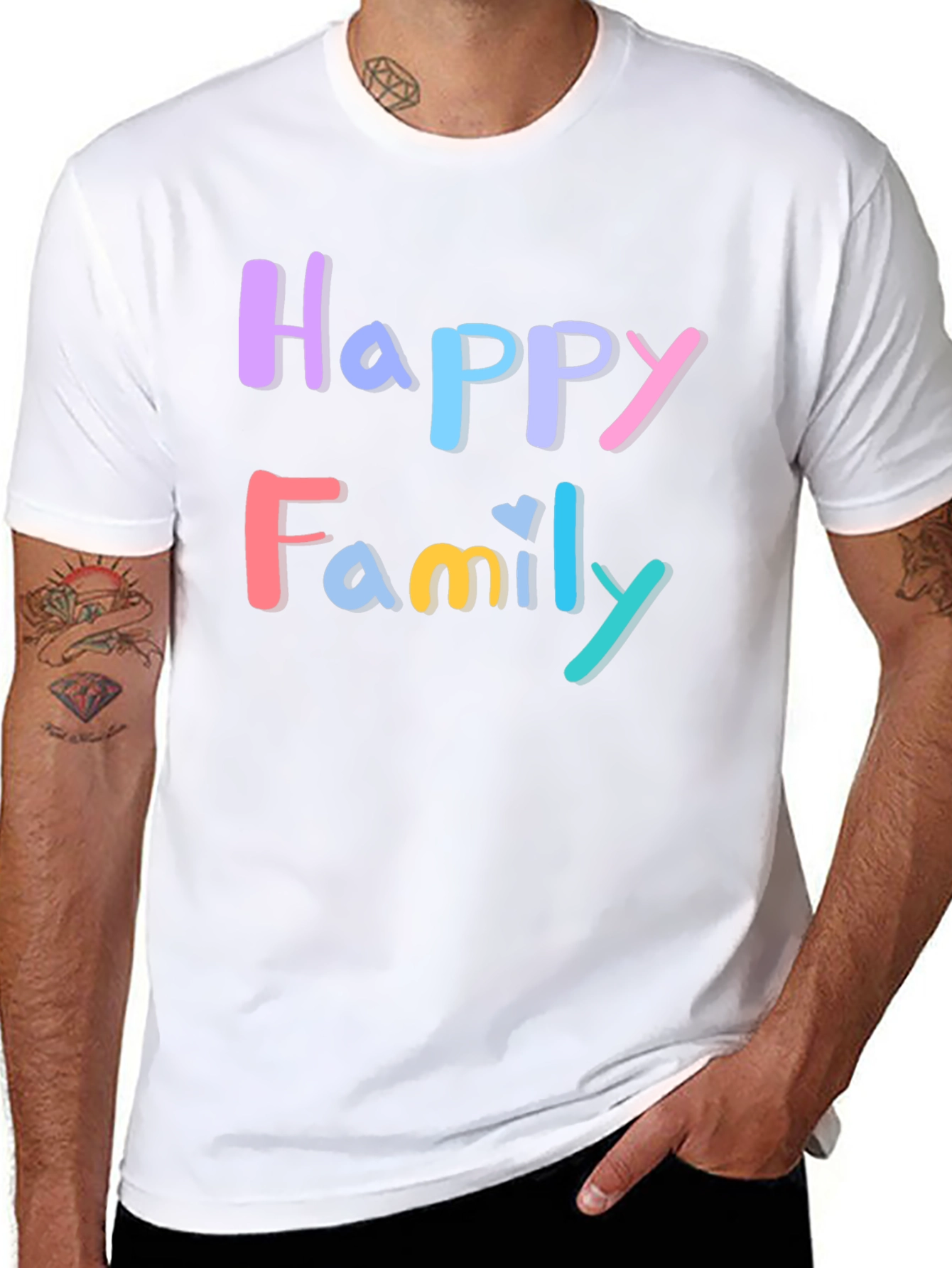 Happy Family T-Shirt - Stylish Graphic Tee