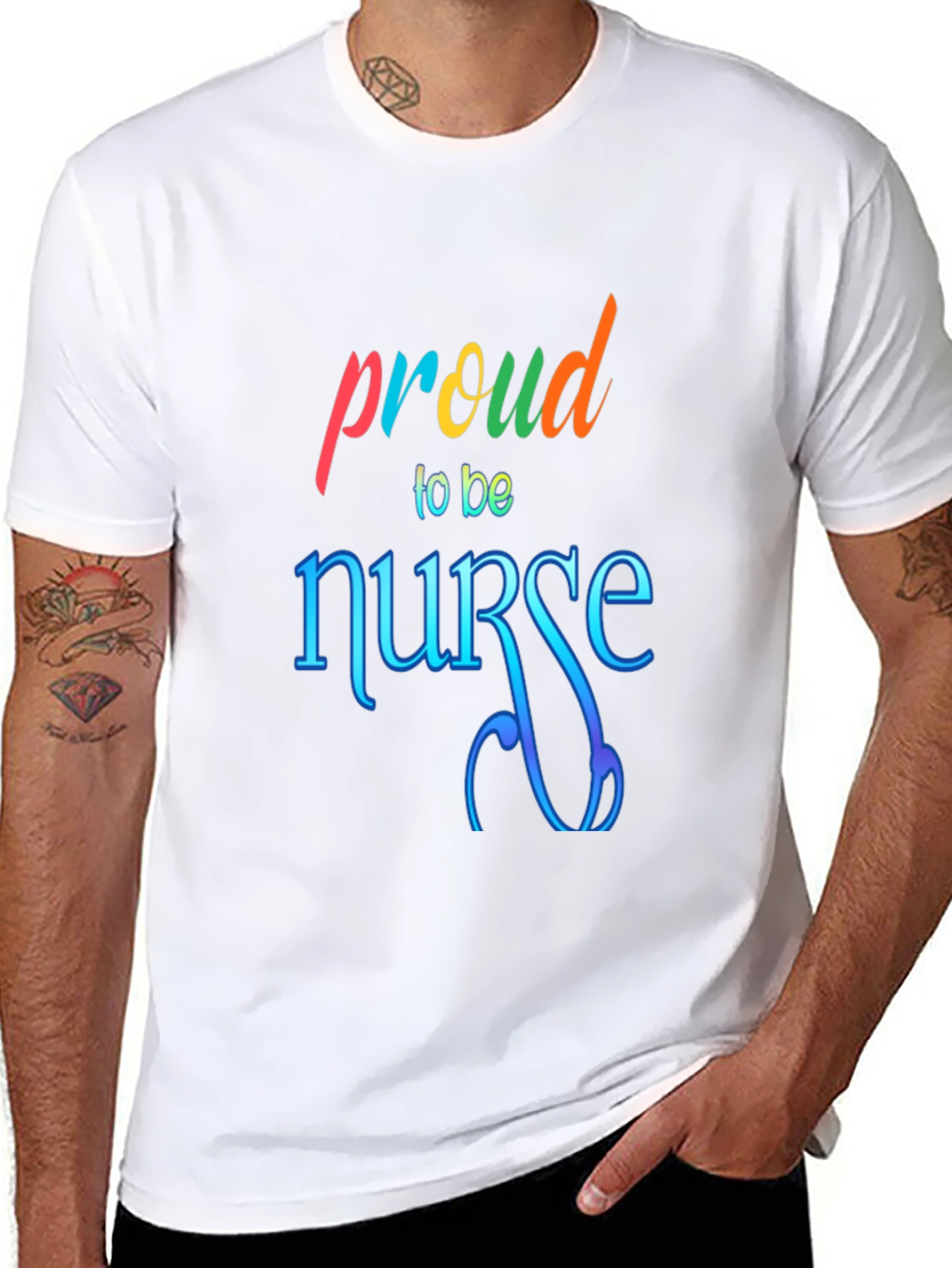 Proud Nurse Graphic Tee - Soft Cotton Comfort