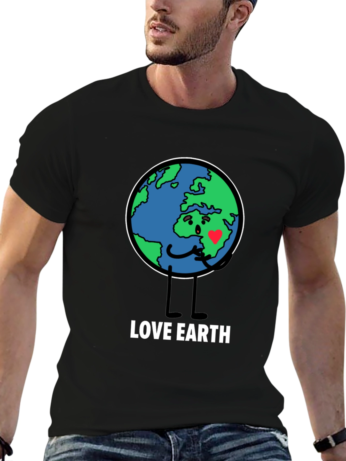 Love Earth Graphic Tee - Black