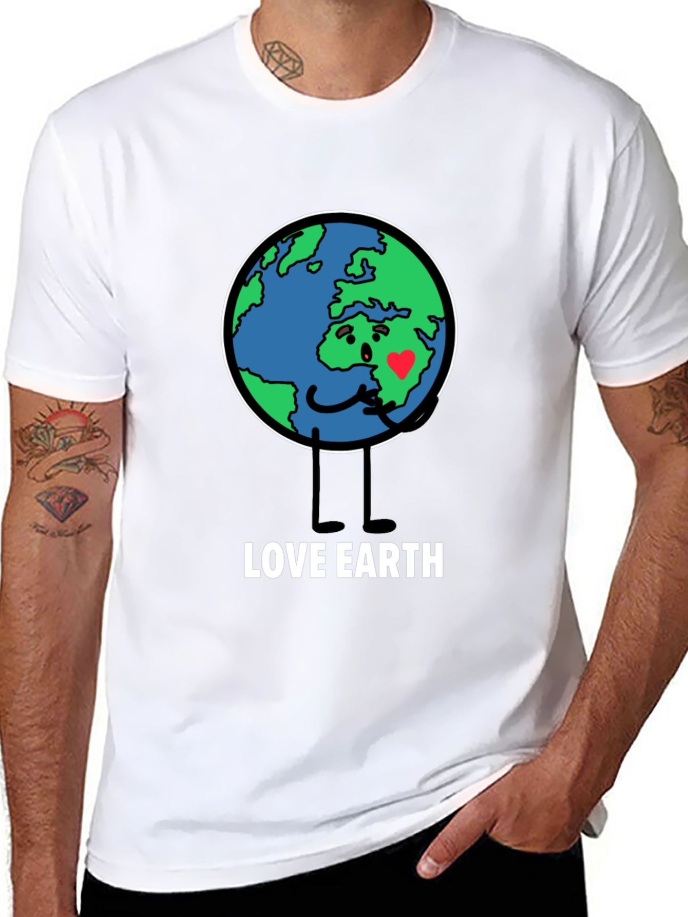 Love Earth Graphic Tee - Black