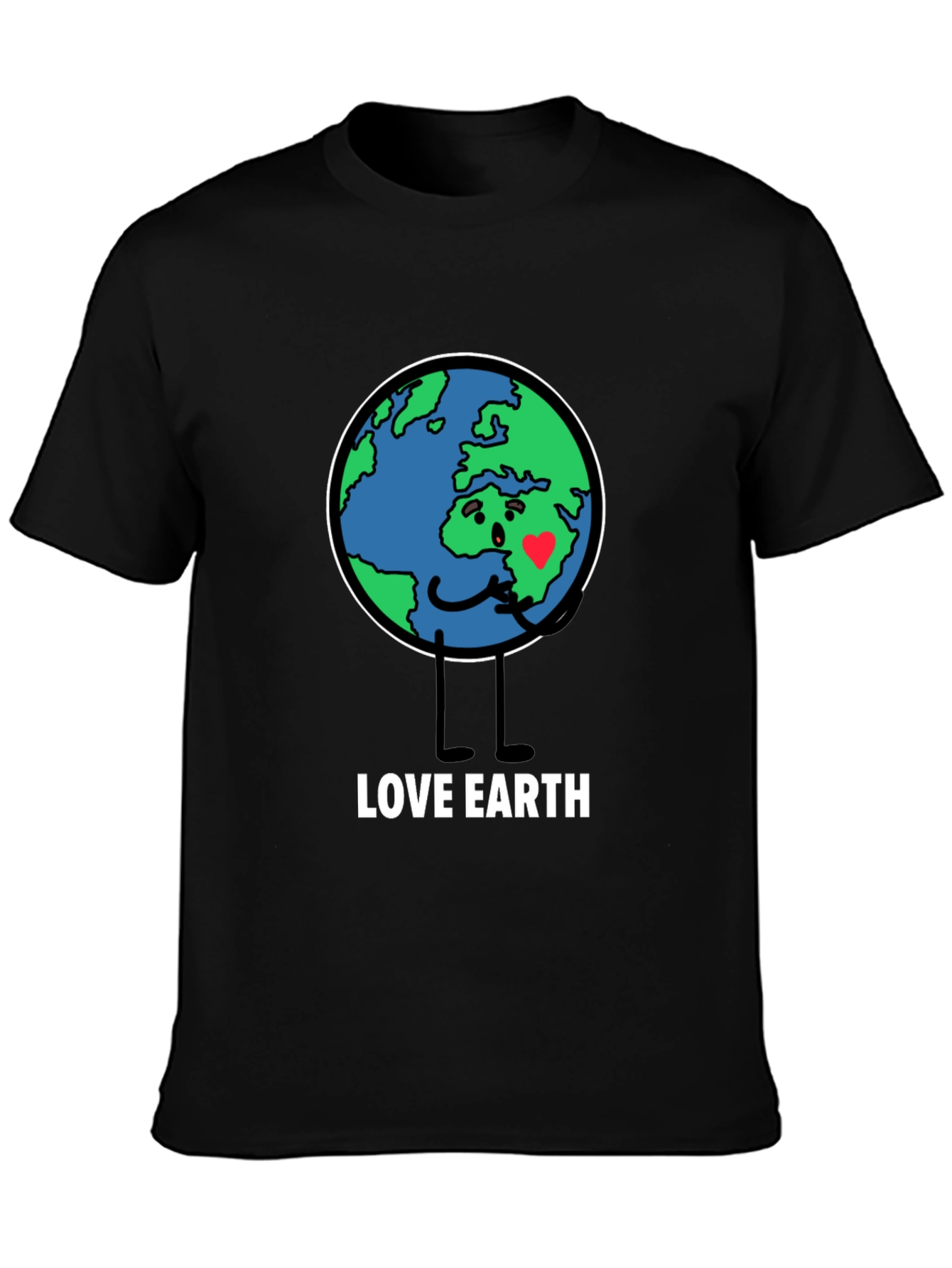 Love Earth Graphic Tee - Black