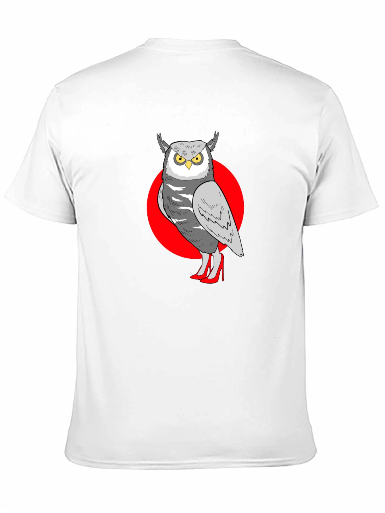 Owl in Heels Graphic Tee - Unisex Black T-Shirt