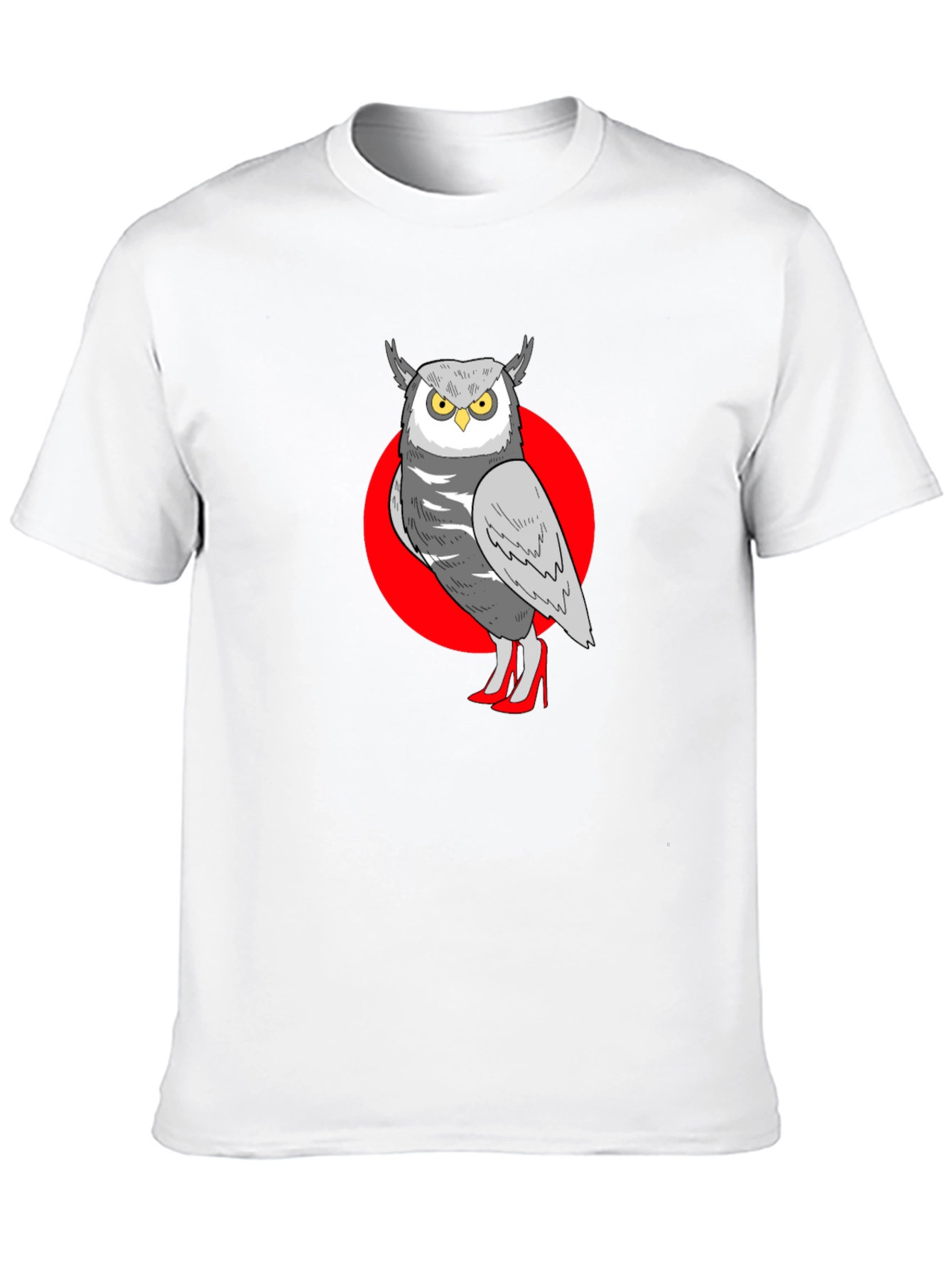 Owl in Heels Graphic Tee - Unisex Black T-Shirt