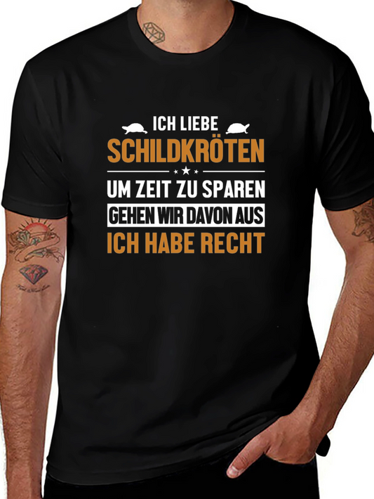 Ich Liebe Schildkröten T-Shirt Turtle Lover