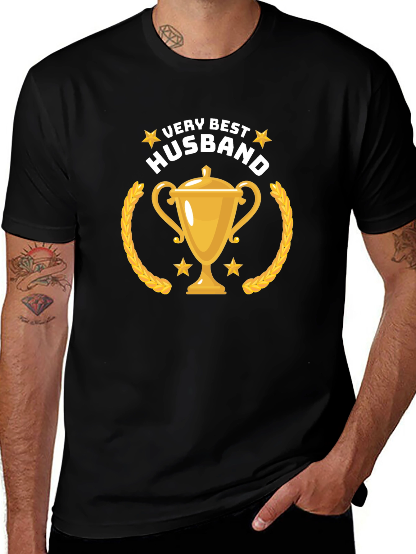 Very Best Husband Graphic Tee - Black