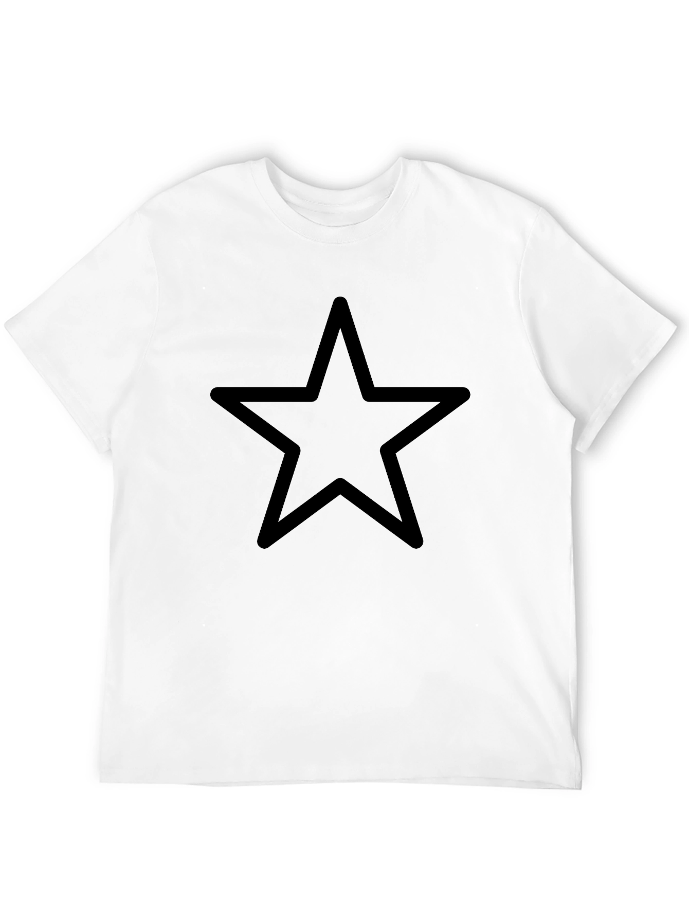 Minimalist Black Star Graphic Tee