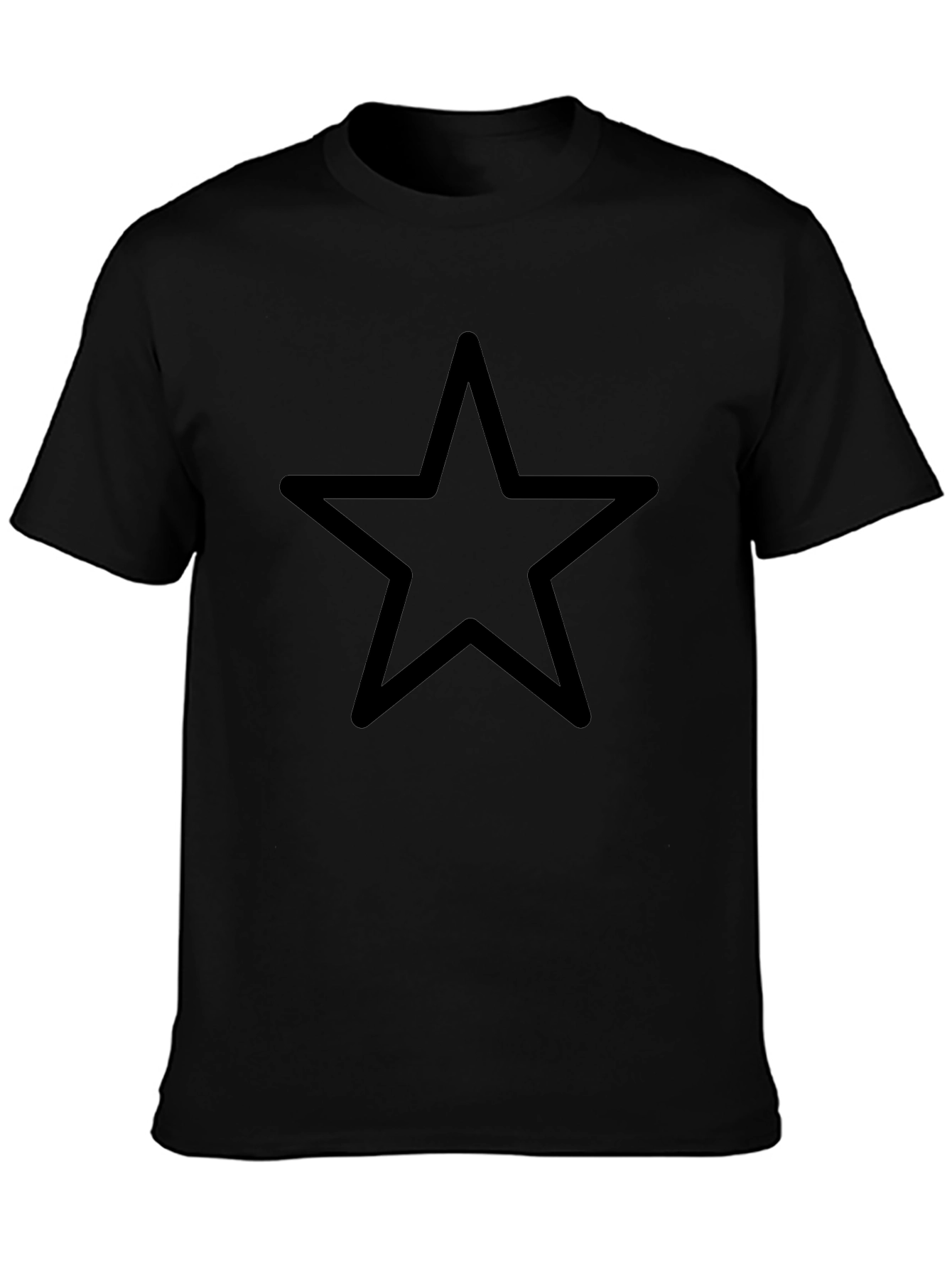 Minimalist Black Star Graphic Tee