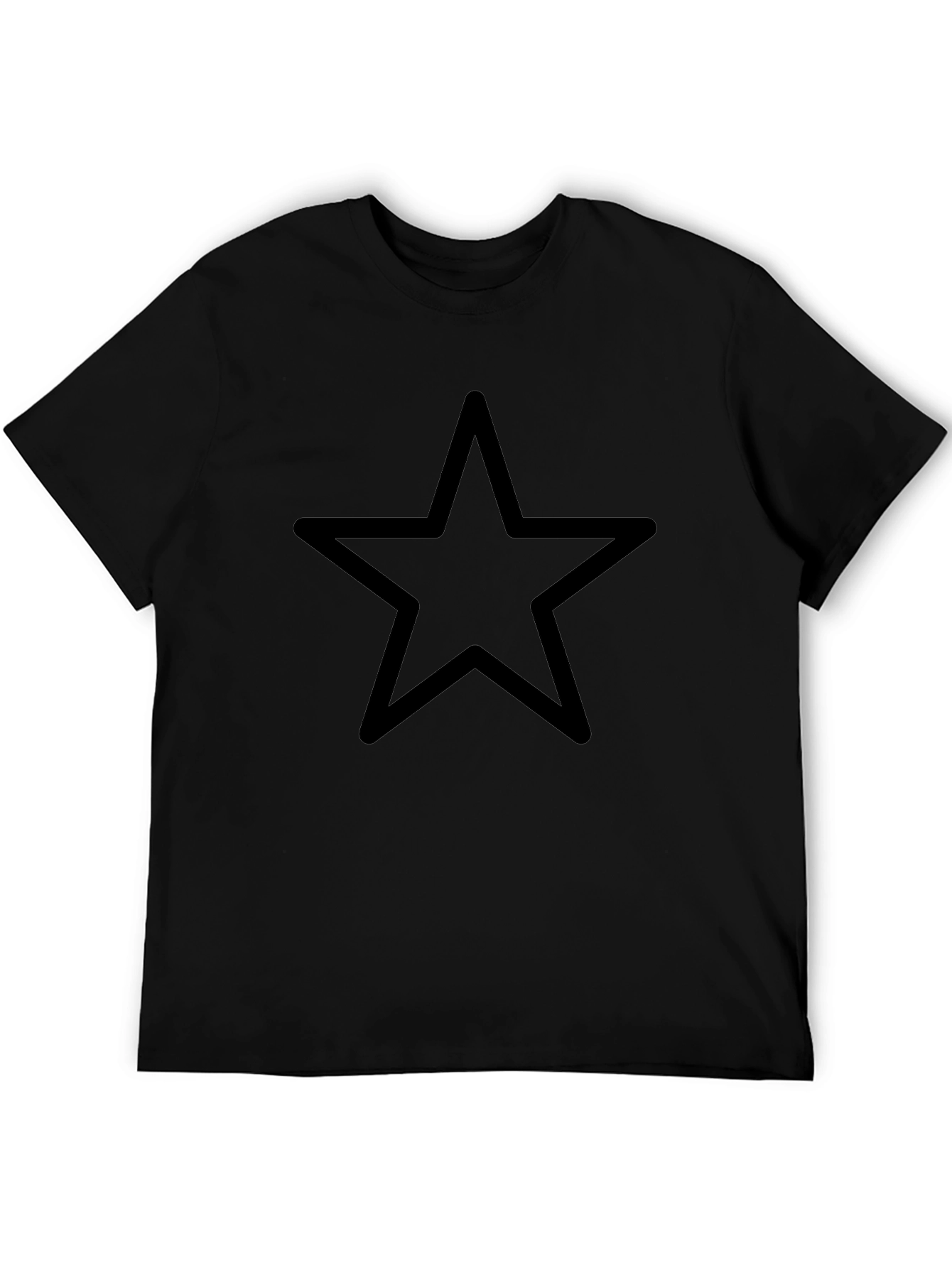 Minimalist Black Star Graphic Tee