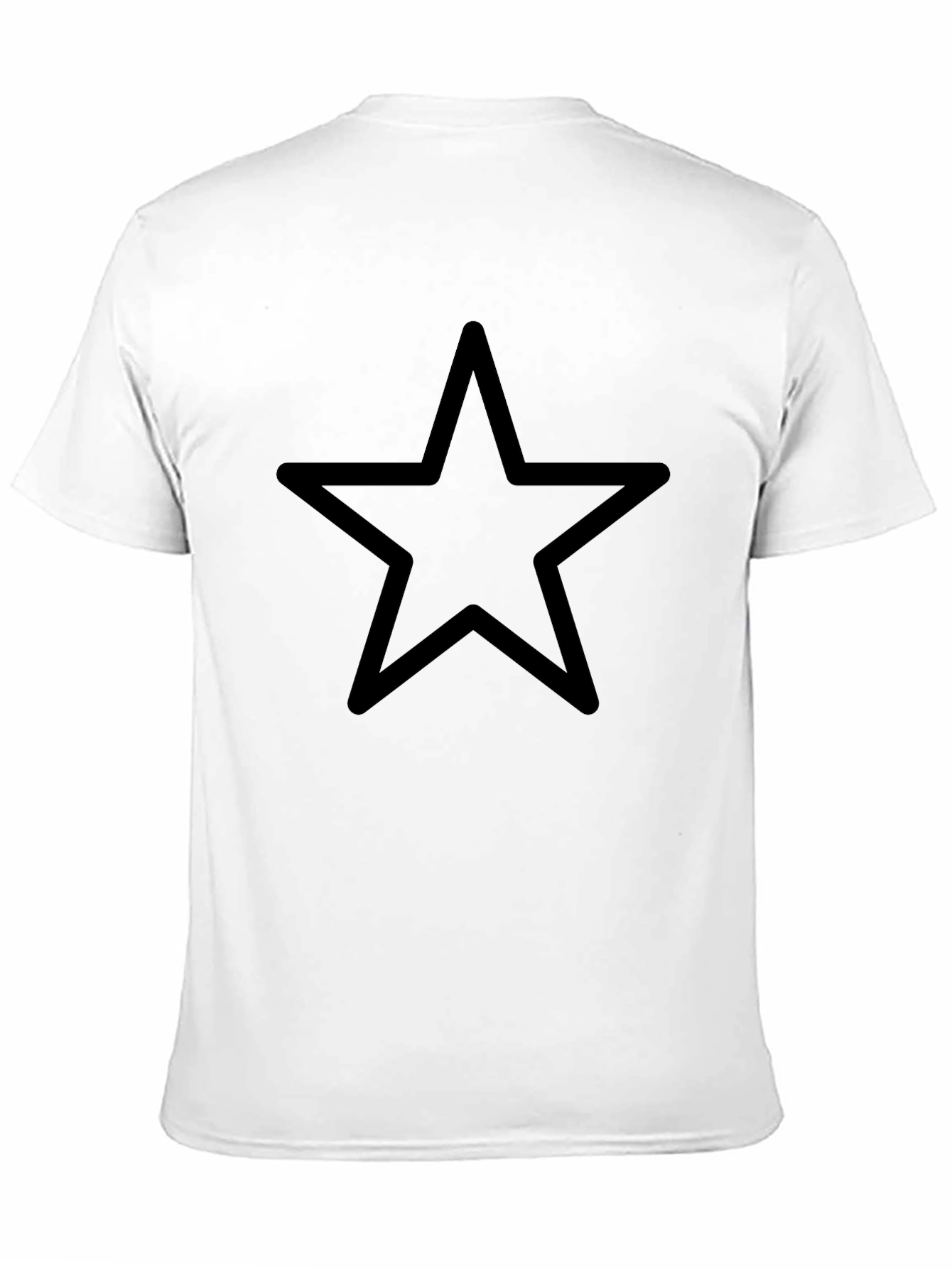 Minimalist Black Star Graphic Tee