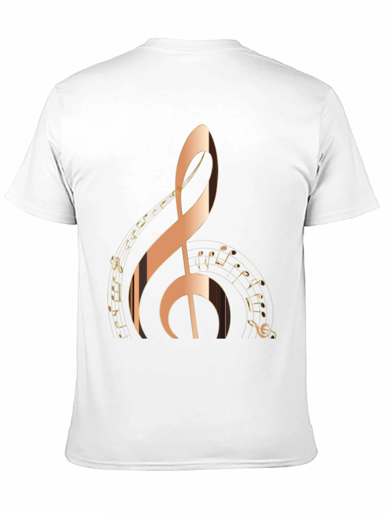 Treble Clef Music Notes Graphic T-Shirt
