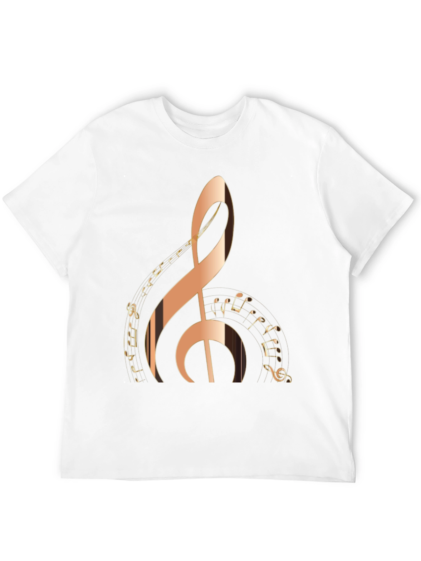 Treble Clef Music Notes Graphic T-Shirt