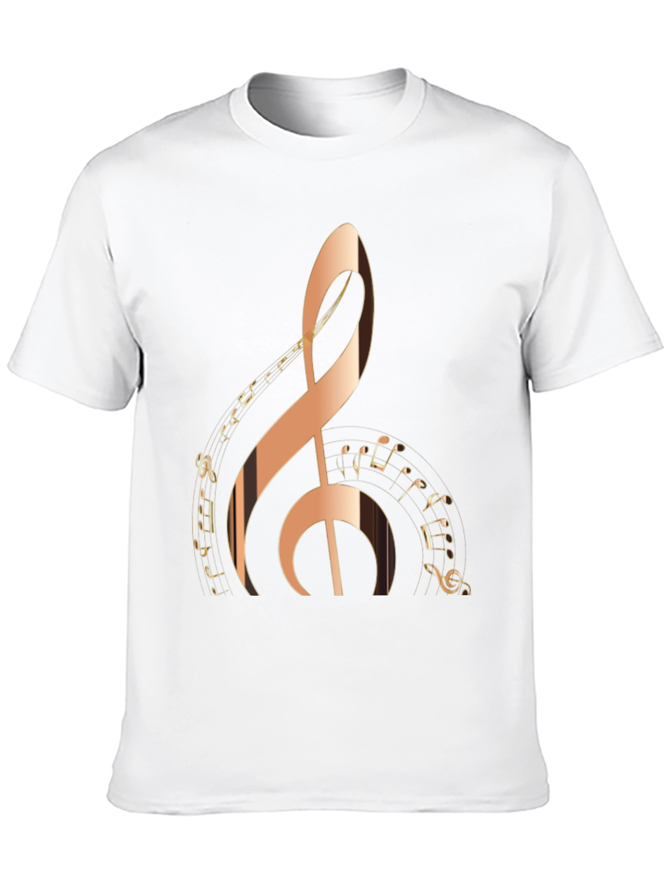 Treble Clef Music Notes Graphic T-Shirt