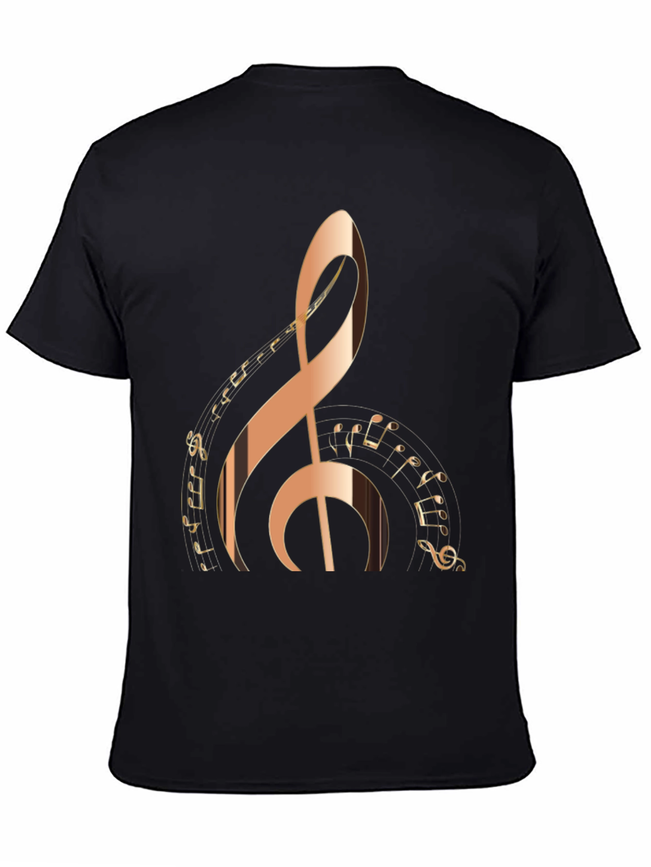 Treble Clef Music Notes Graphic T-Shirt